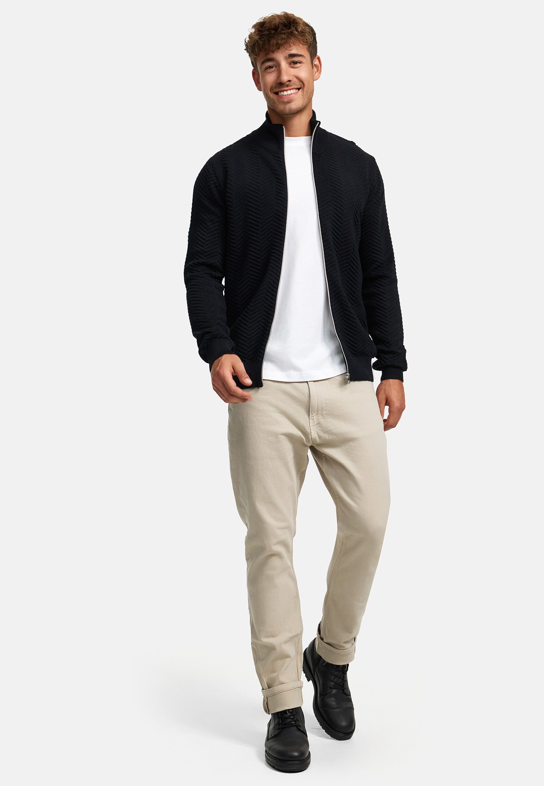 Strickjacke KSCarlo Zip Black