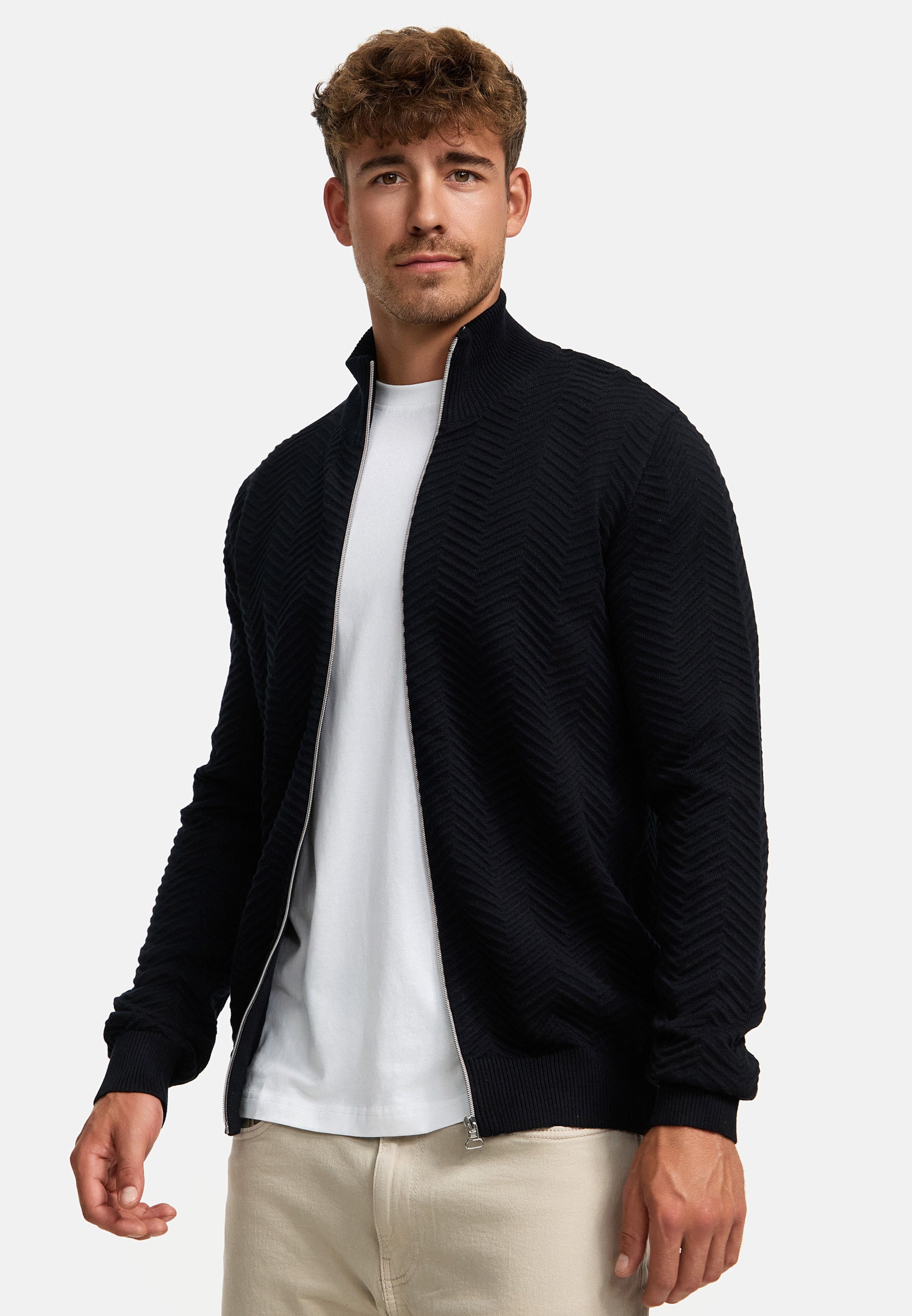Strickjacke KSCarlo Zip Black