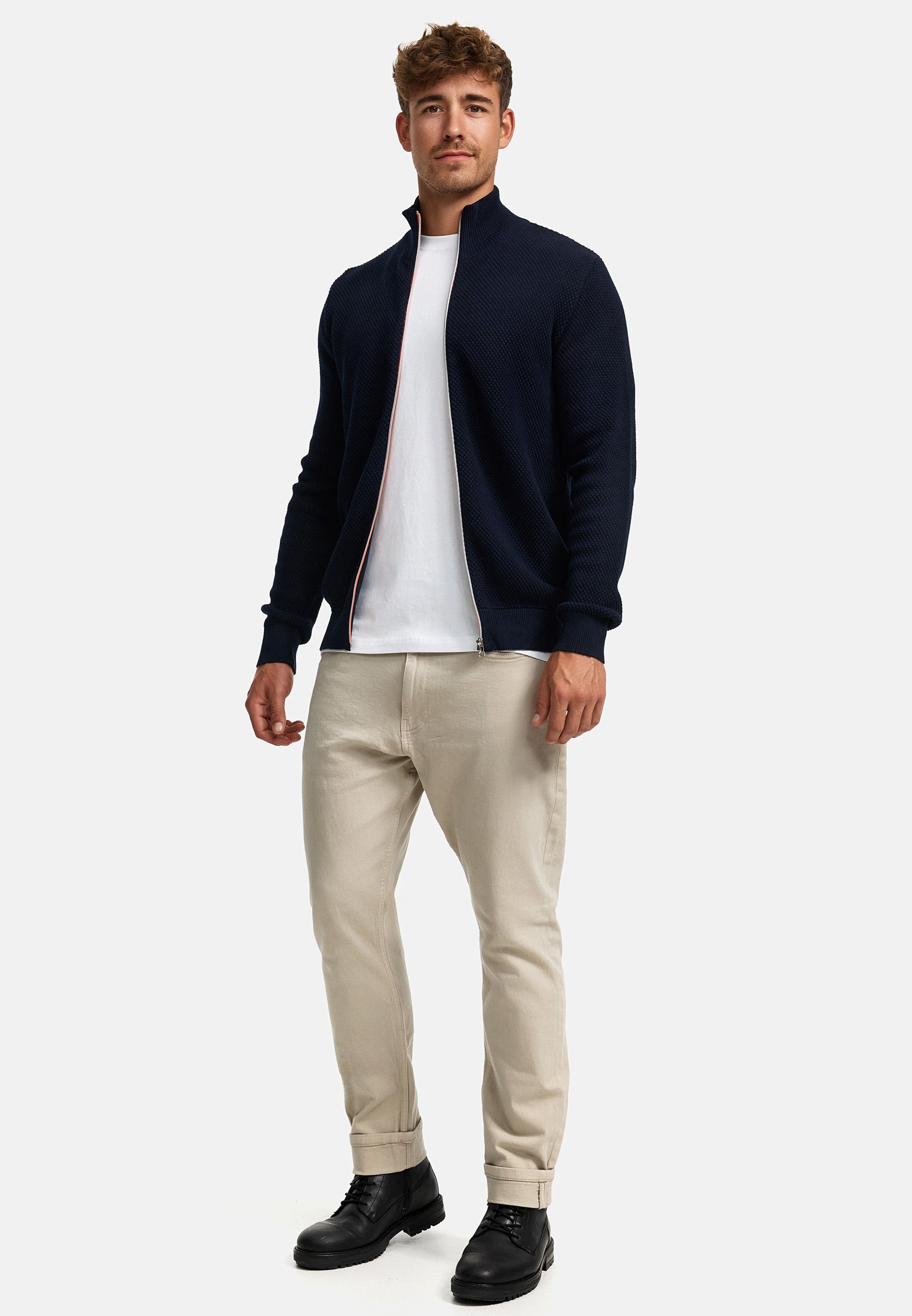 Strickjacke KSErik Zip Sky Captain