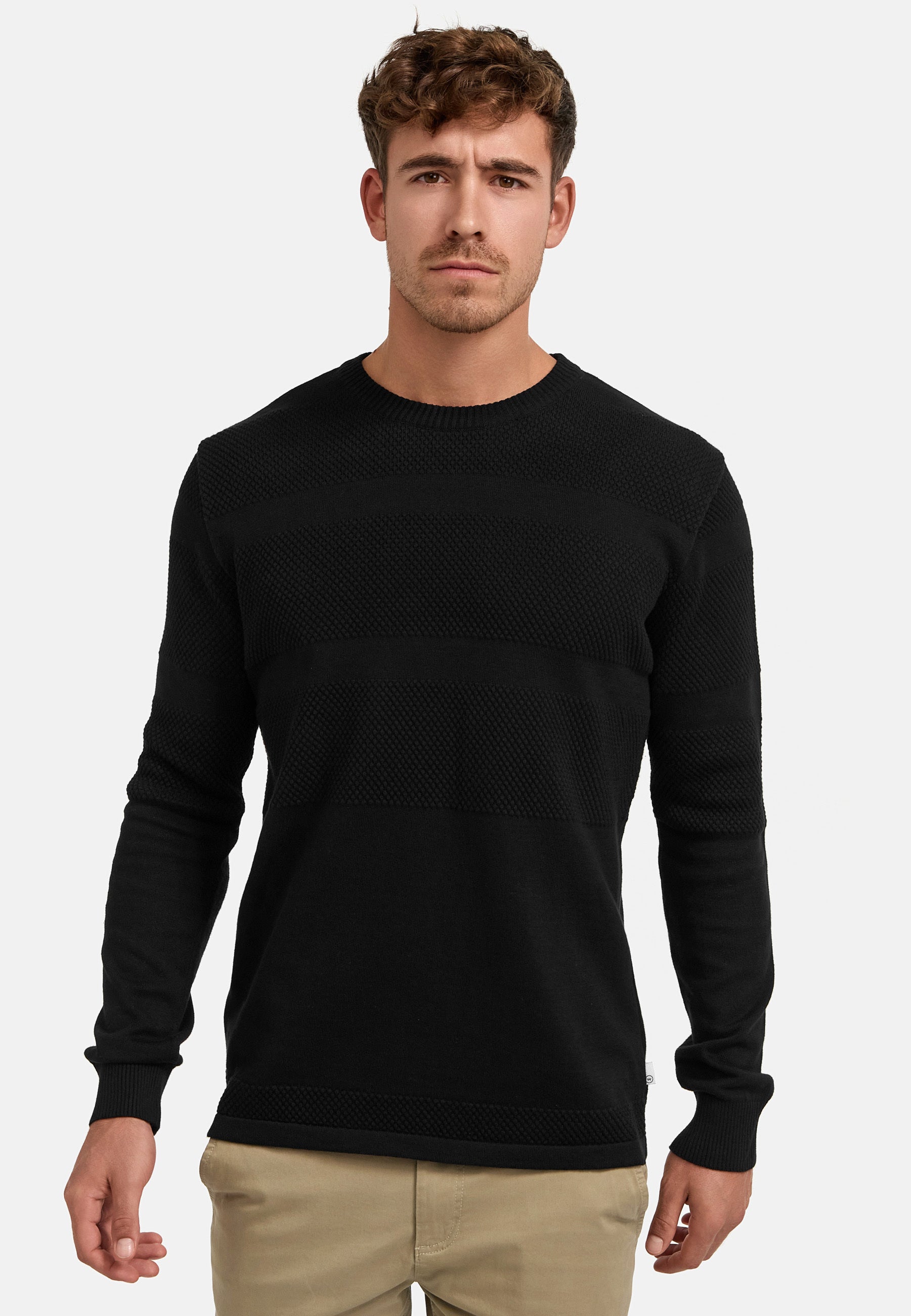 KRONSTADT | Men's Knitted Sweater KSHannes Black – Kronstadt
