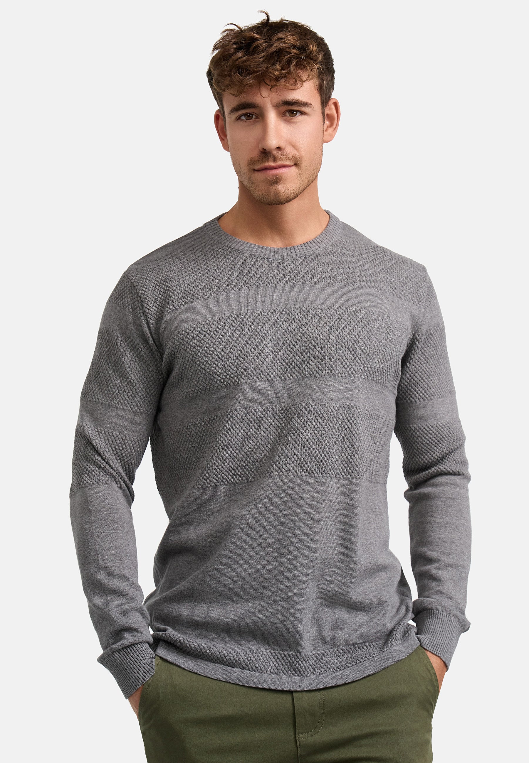 KRONSTADT | Men's Knitted Sweater KSHannes Lt Grey – Kronstadt