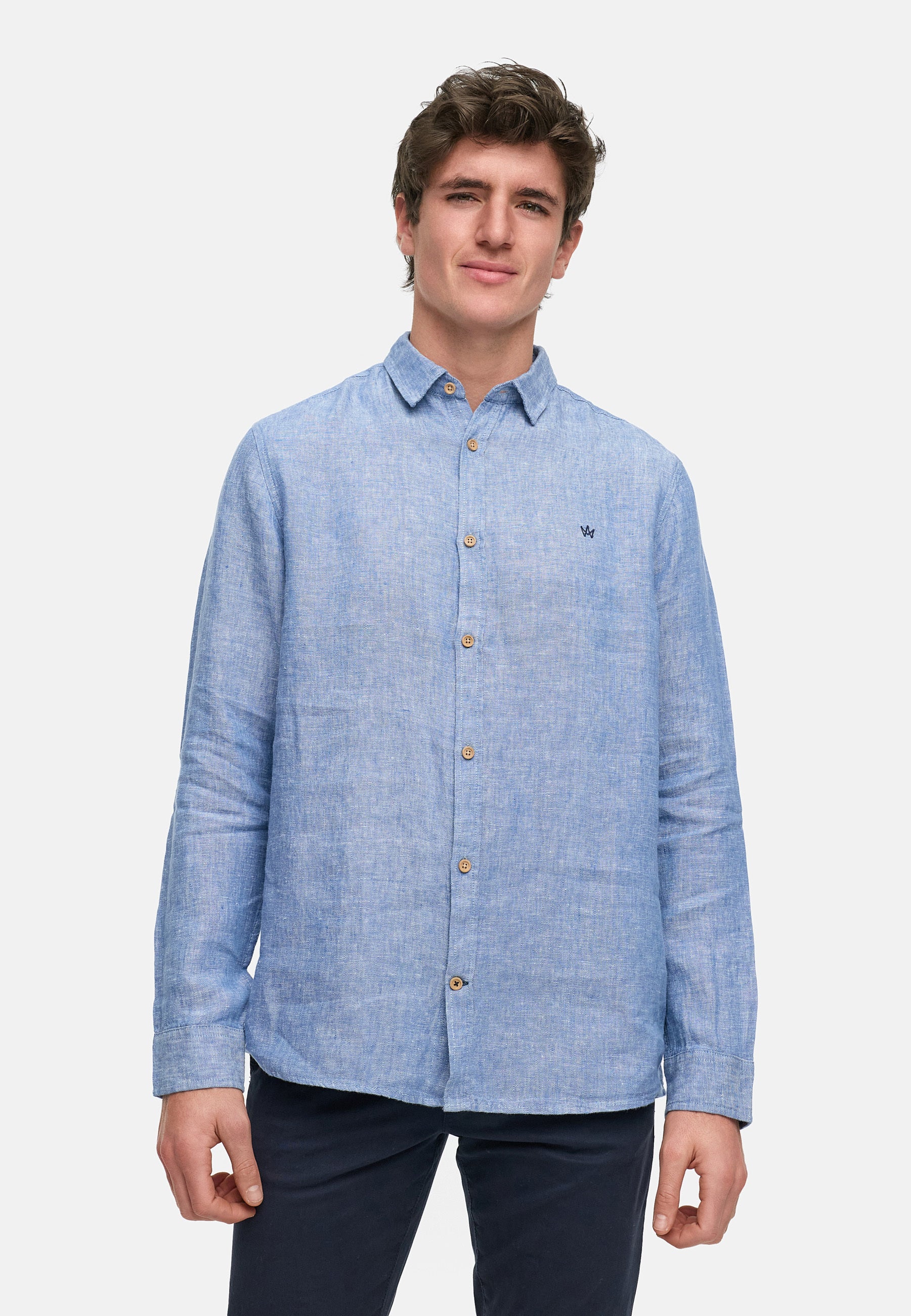 Hemd Langarm KSAyers Federal Blue
