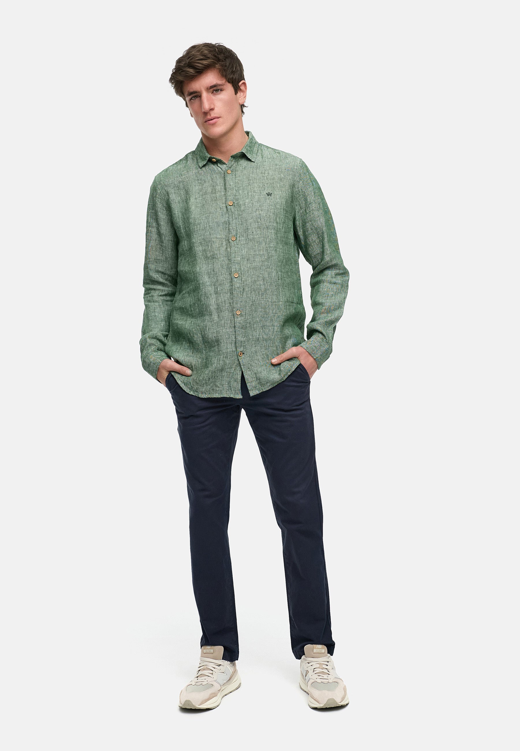 Hemd Langarm KSAyers Hedge Green