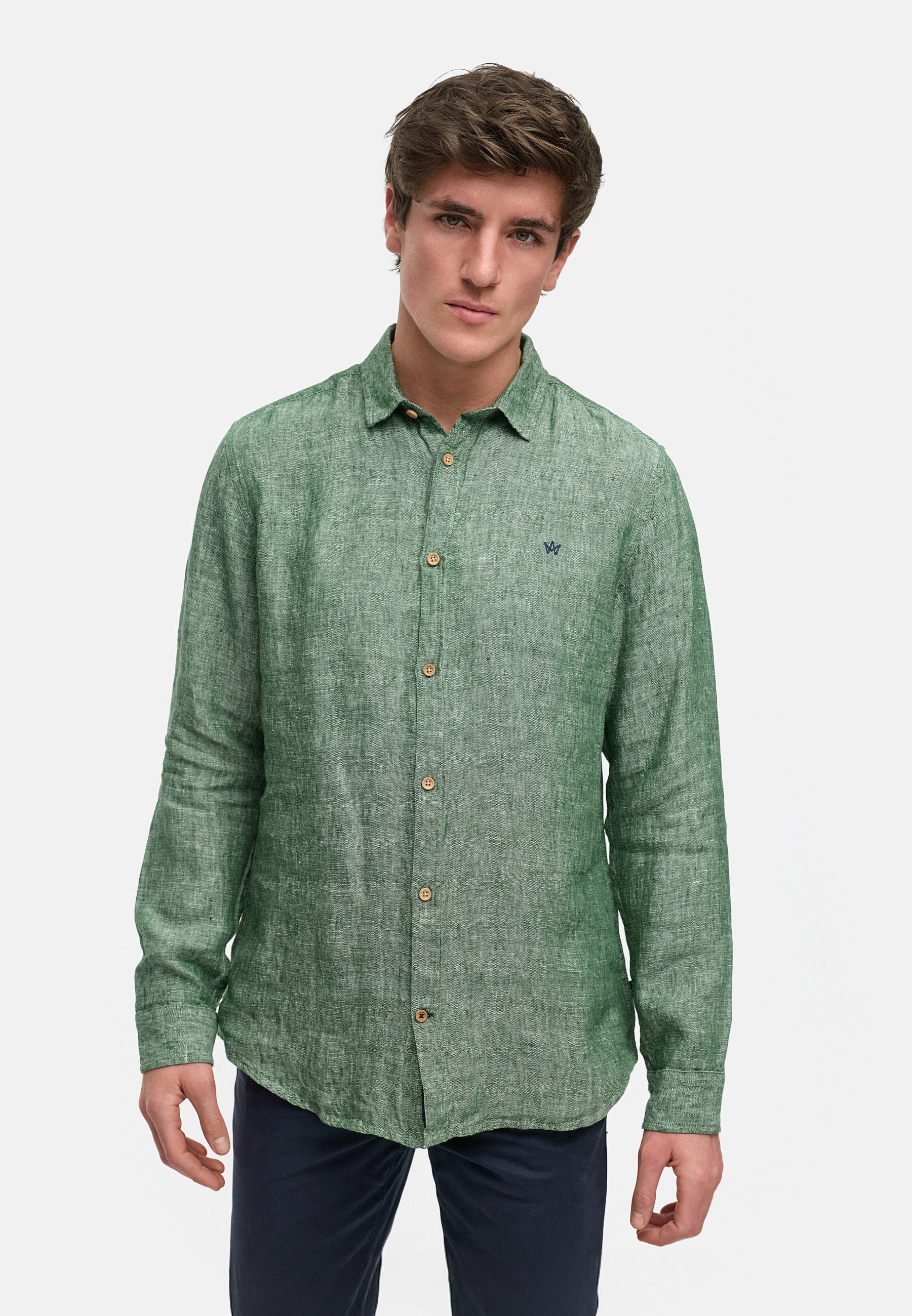 Hemd Langarm KSAyers Hedge Green