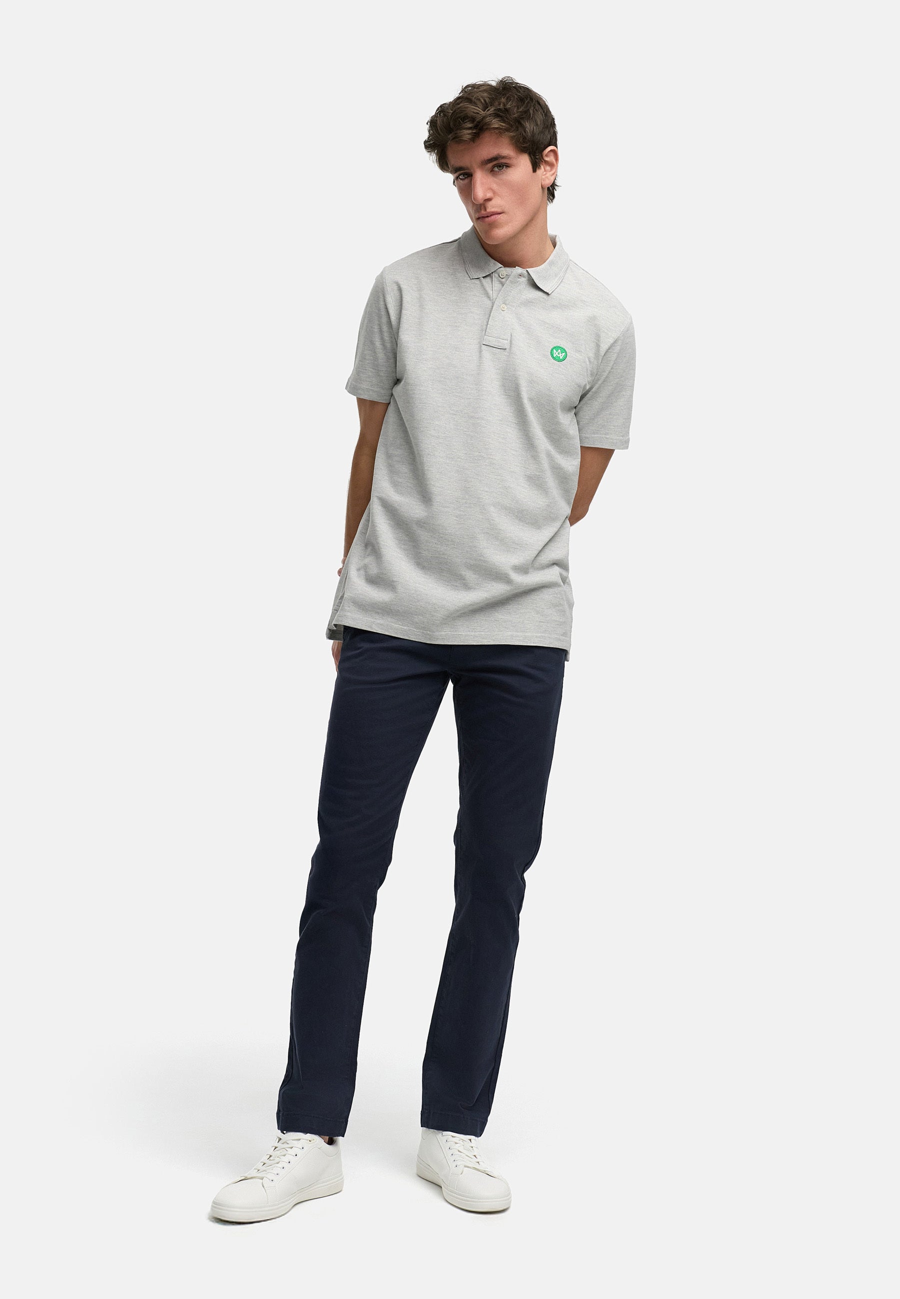 Poloshirt KSImber Lt Grey Mix