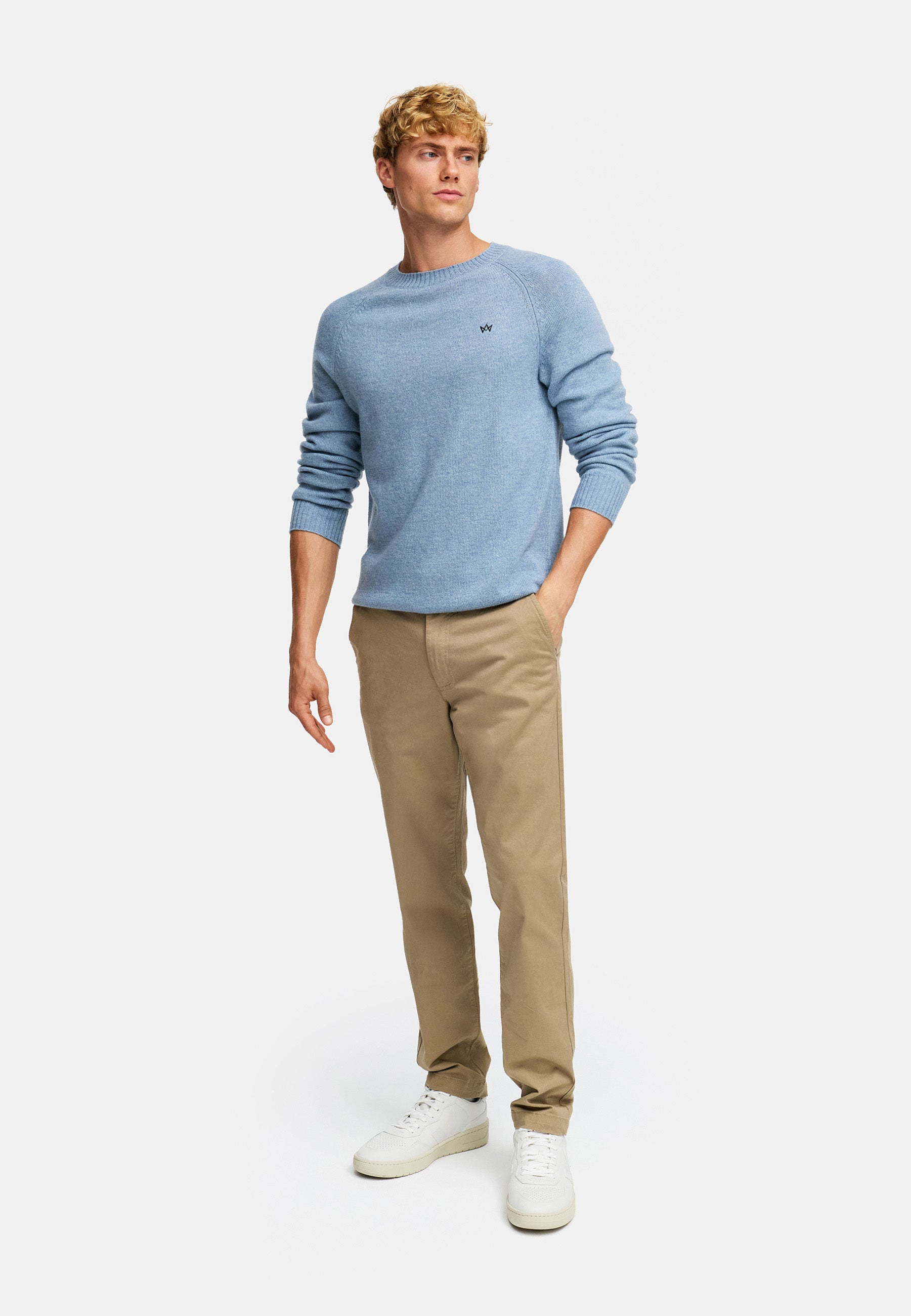 Strickpullover KSLarson crew neck knit Blue Shadow Mix