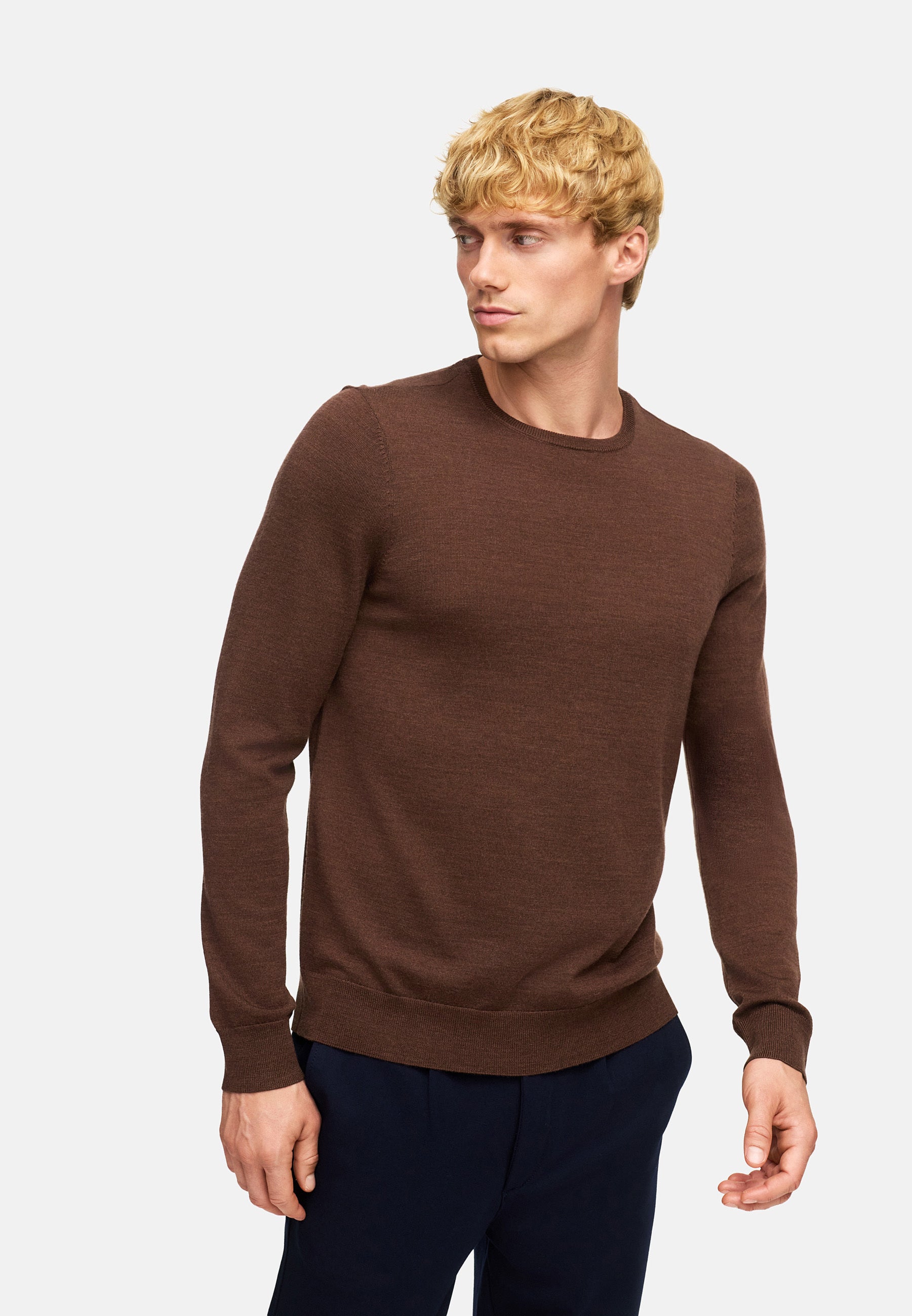 Strickpullover KSJohannes merino crew knit Monk's Robe