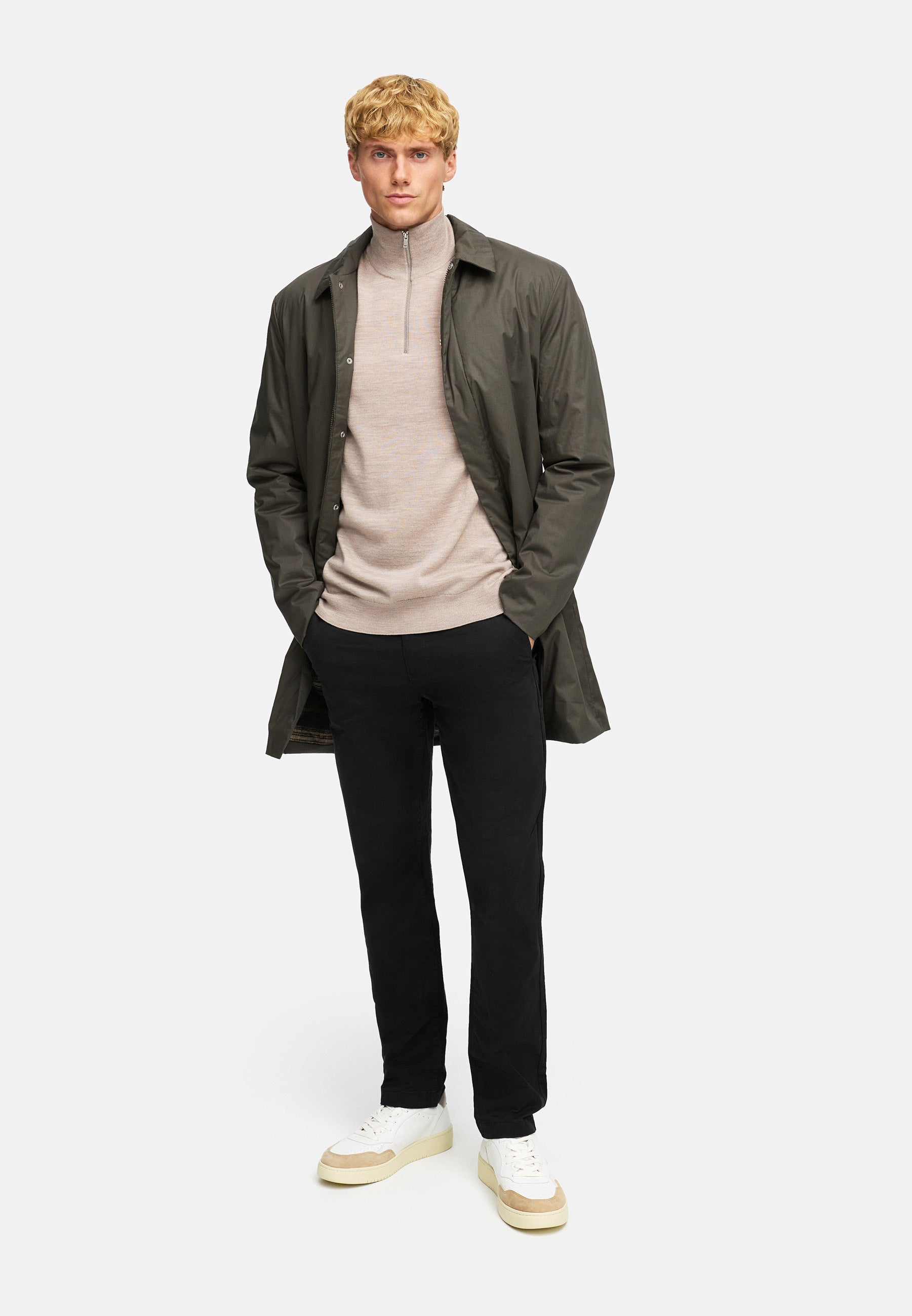 Mantel KSCane padded car coat Urban Green