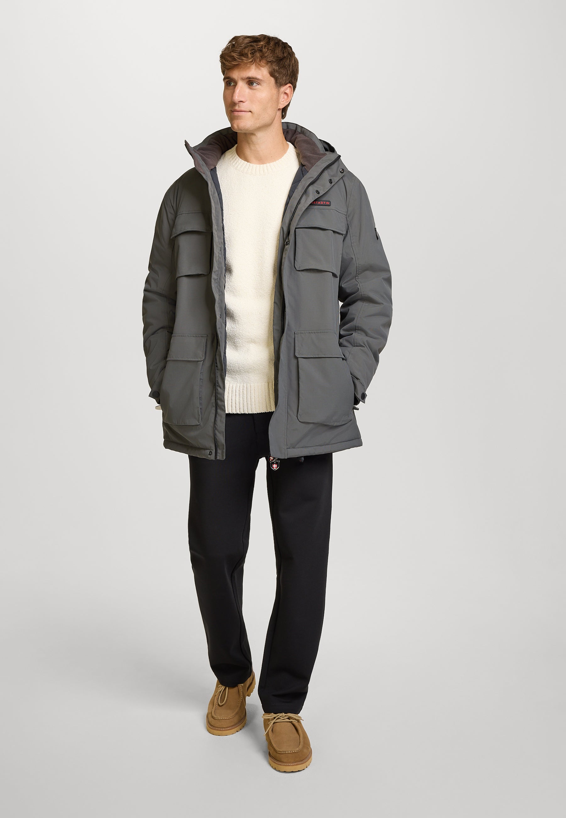 Winterjacke KSHarrington hood jacket Dk Grey