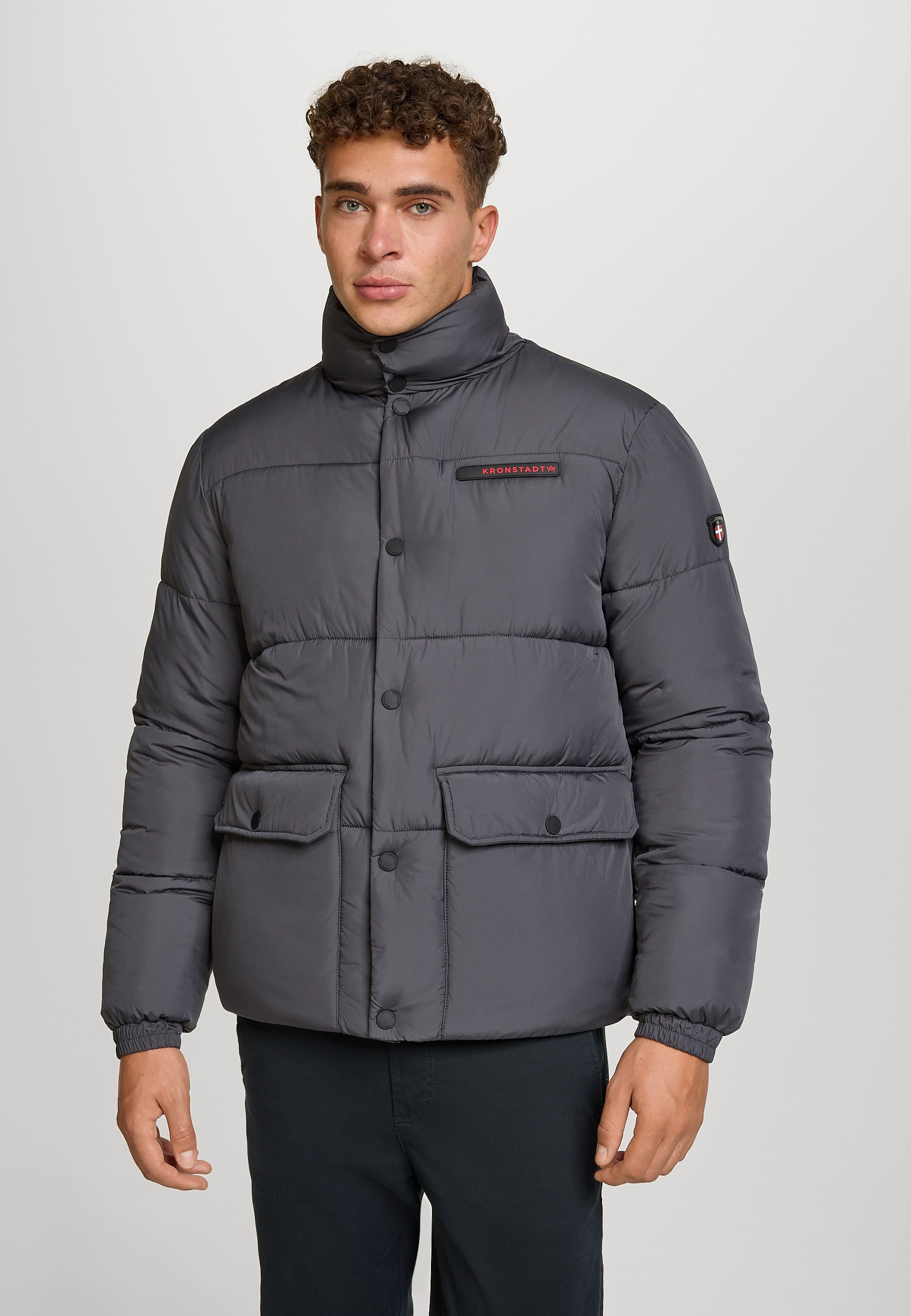 Winterjacke KSStevens puffer jacket Dk Grey