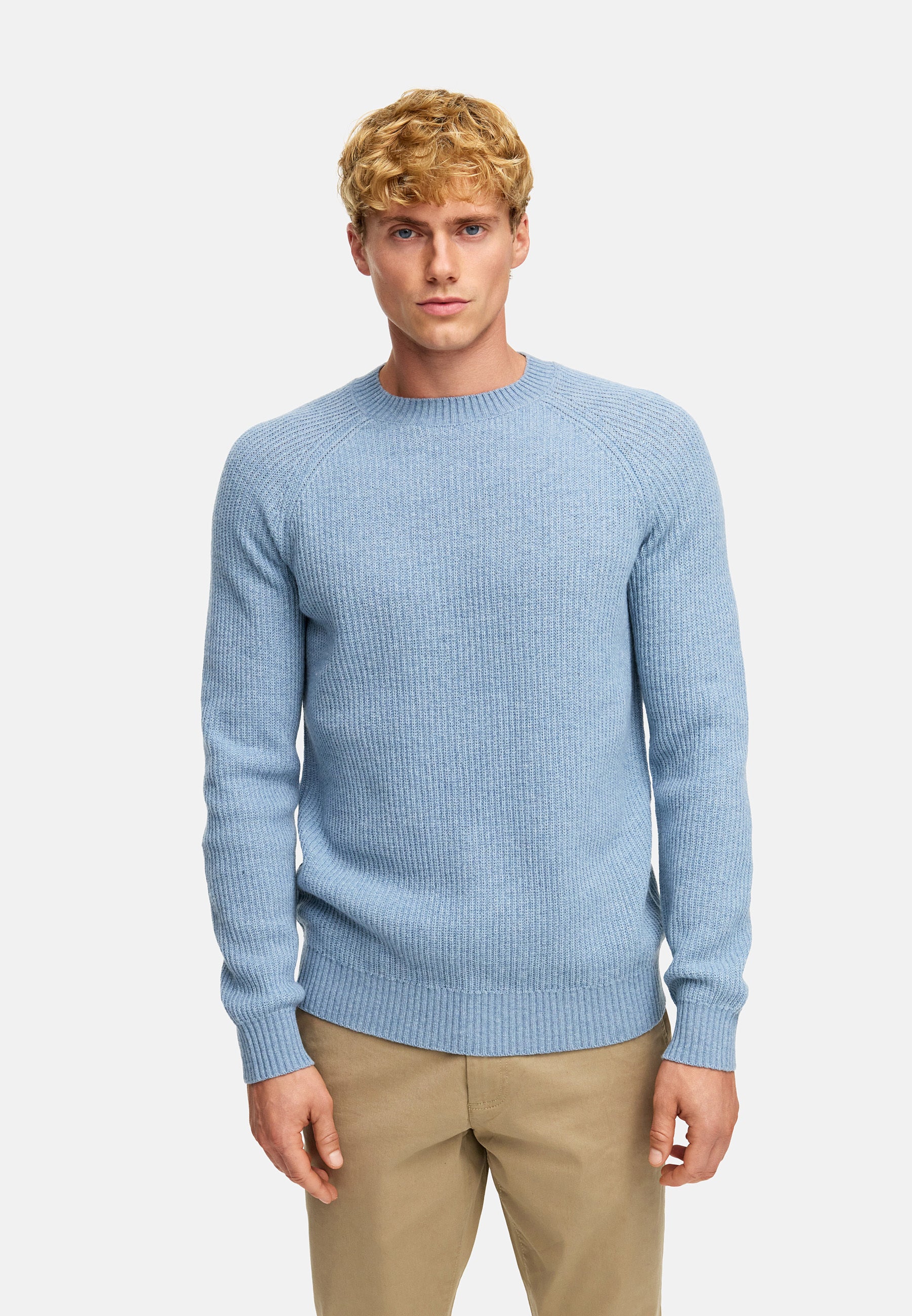 Strickpullover KSDorsey crew neck knit Blue Shadow Mix