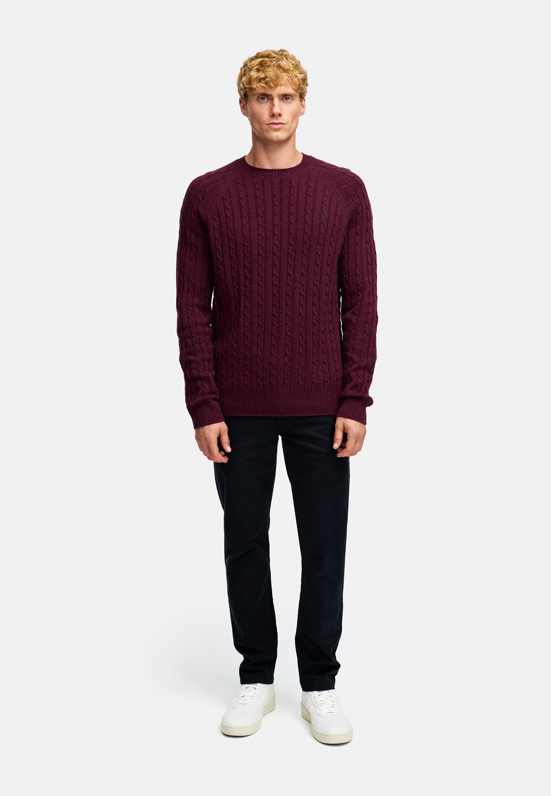 Strickpullover KSFlynn cabel crew neck knit Fig