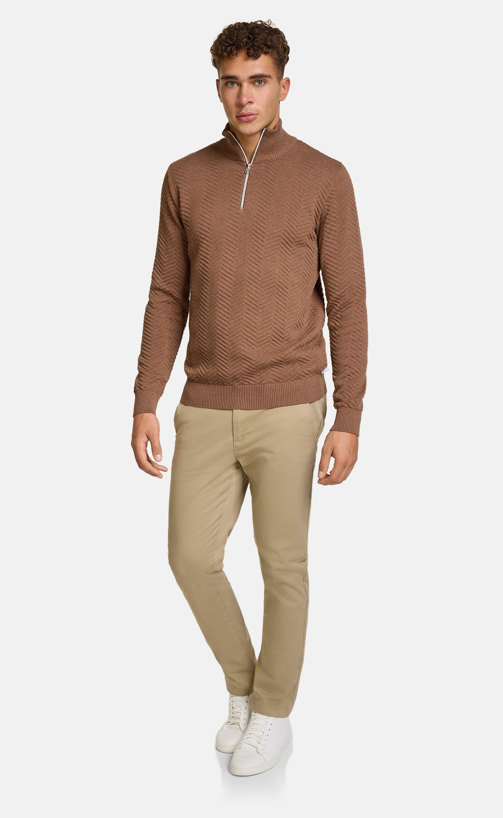 Strickpullover KSCarlo Half-Zip Monks Robe Mix