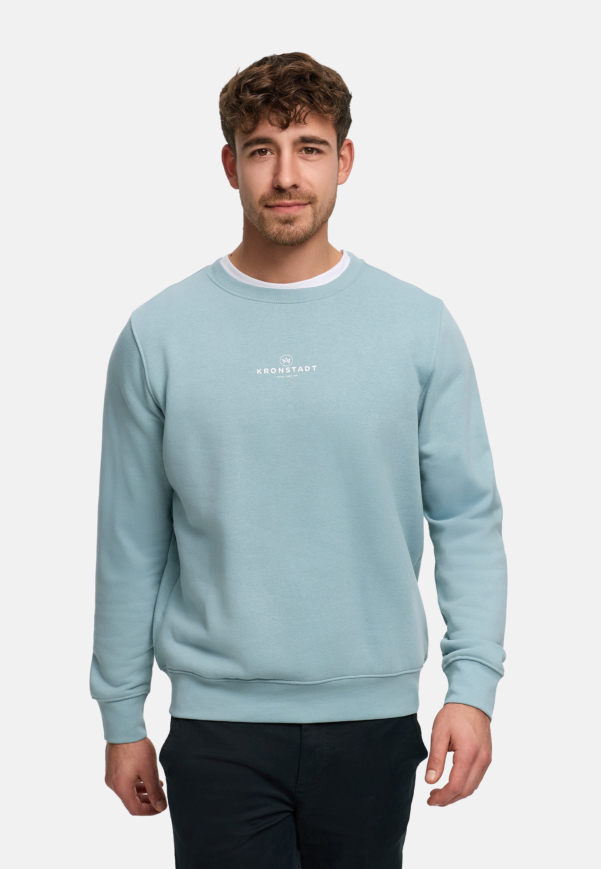 Sweatshirt KSLars Printsweater Stone Blue
