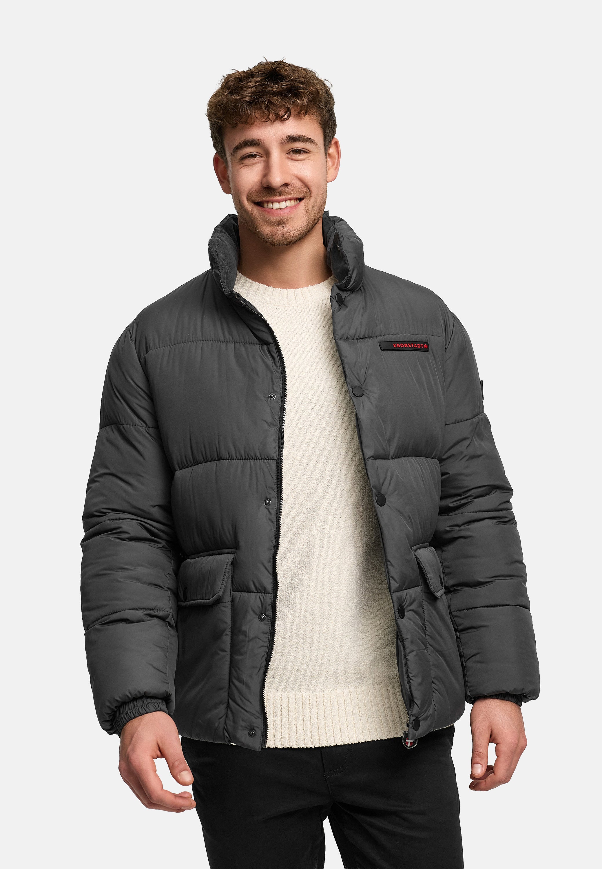 Winterjacke KSStevens puffer jacket Dk Grey