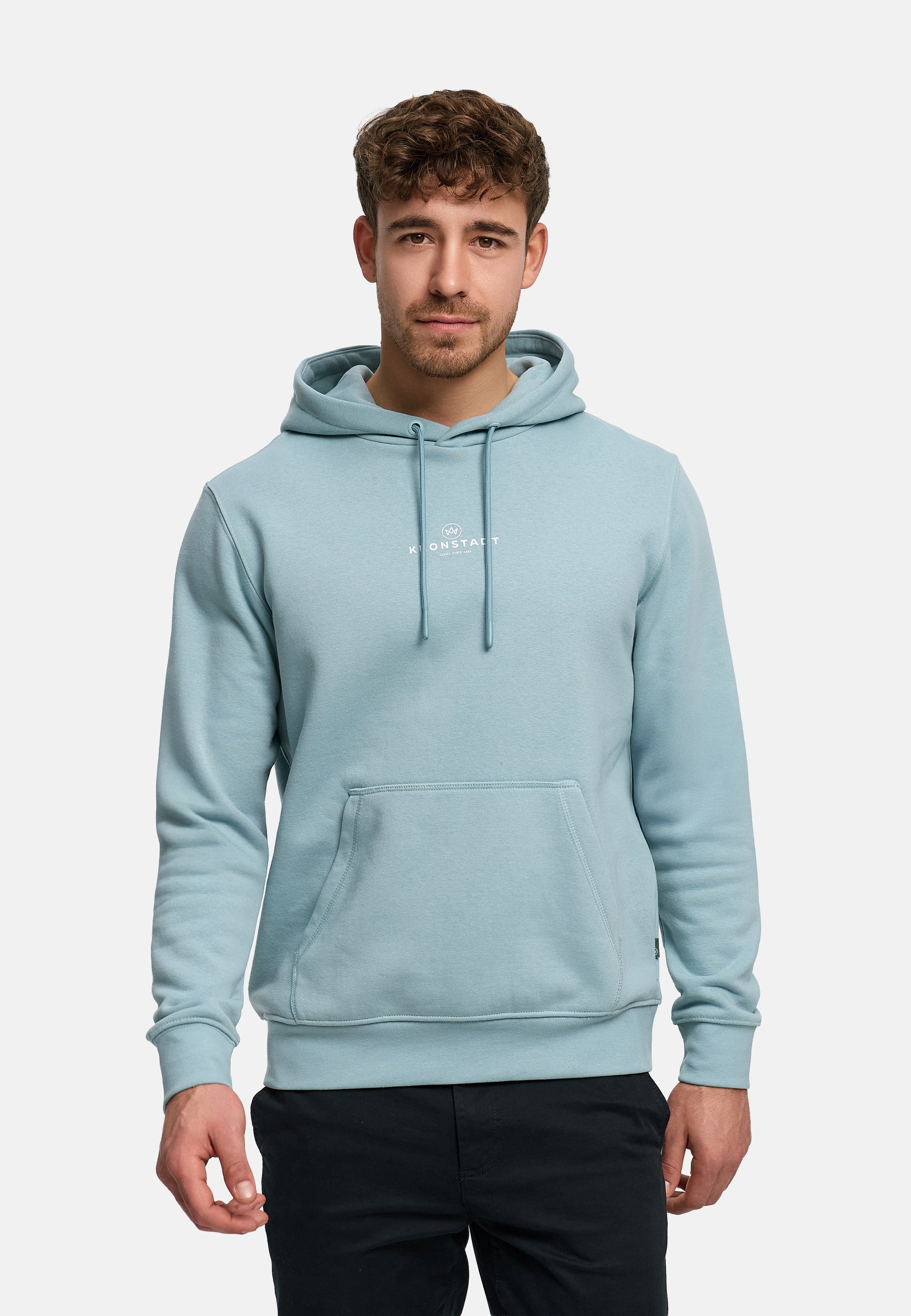Kapuzenpullover KSLars Printhoodie Stone Blue