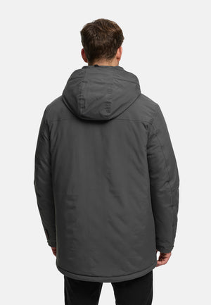 Winterjacke KSHarrington mit Kapuze Dk Grey Produktbild