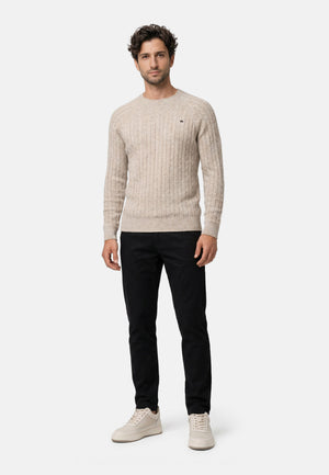 Strickpullover KSFlynn Strick Crew Neck Stone mix Produktbild