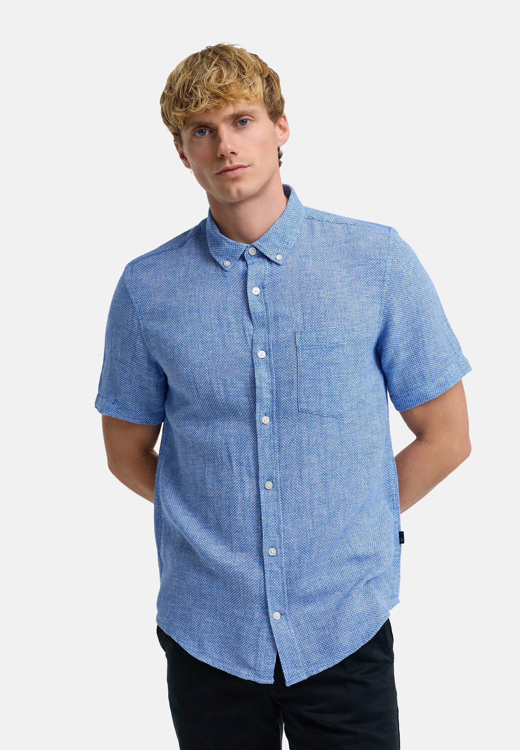 Hemd Kurzarm KSGallagher Palace Blue Produktbild