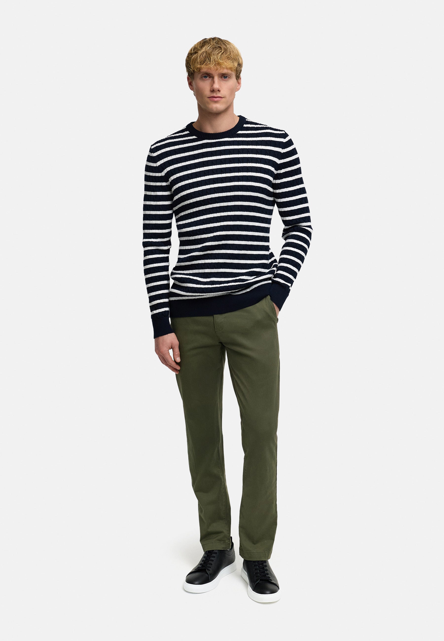 Strickpullover KSCable Sky Captain Mix