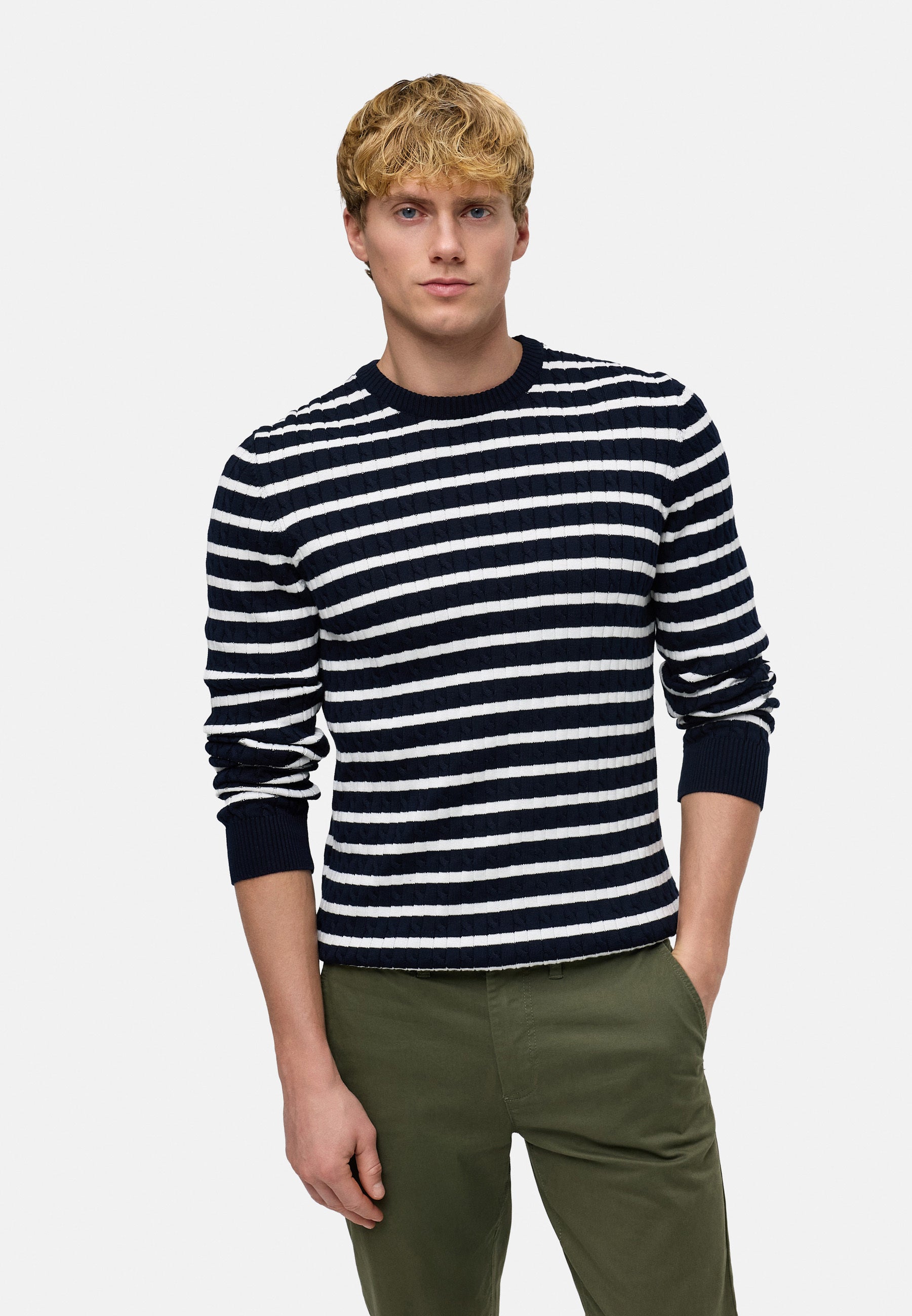 Strickpullover KSCable Sky Captain Mix