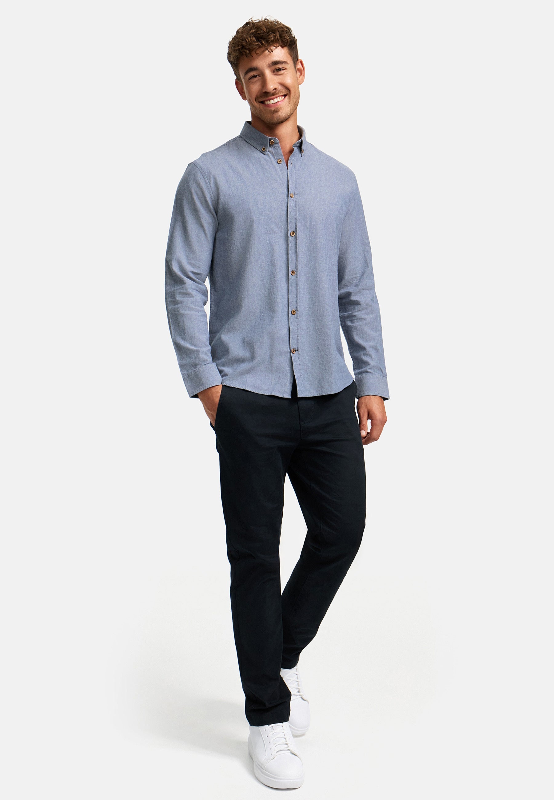 Hemd Langarm KSJohan Diego Navy Mix Produktbild