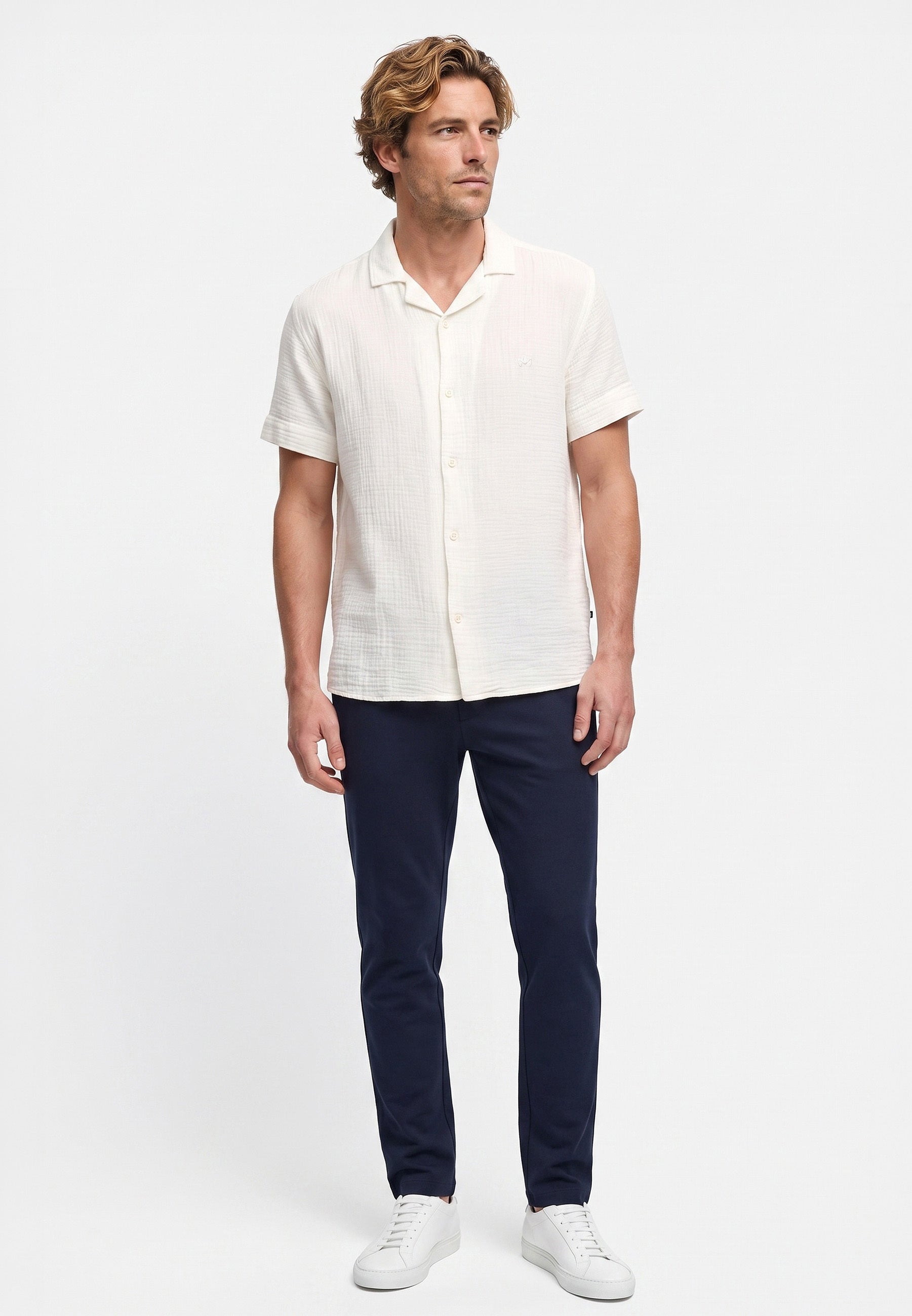 Hemd Kurzarm KSAvery Offwhite