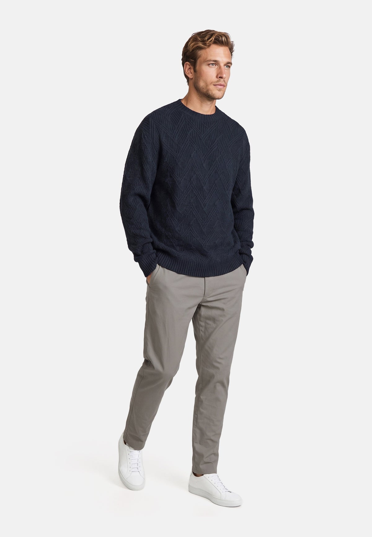 Pull en maille KSPollard col rond Sky Captain