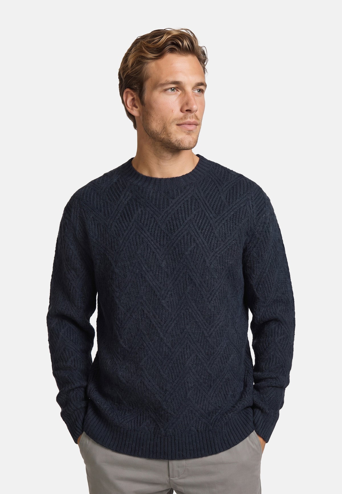 Pull en maille KSPollard col rond Sky Captain