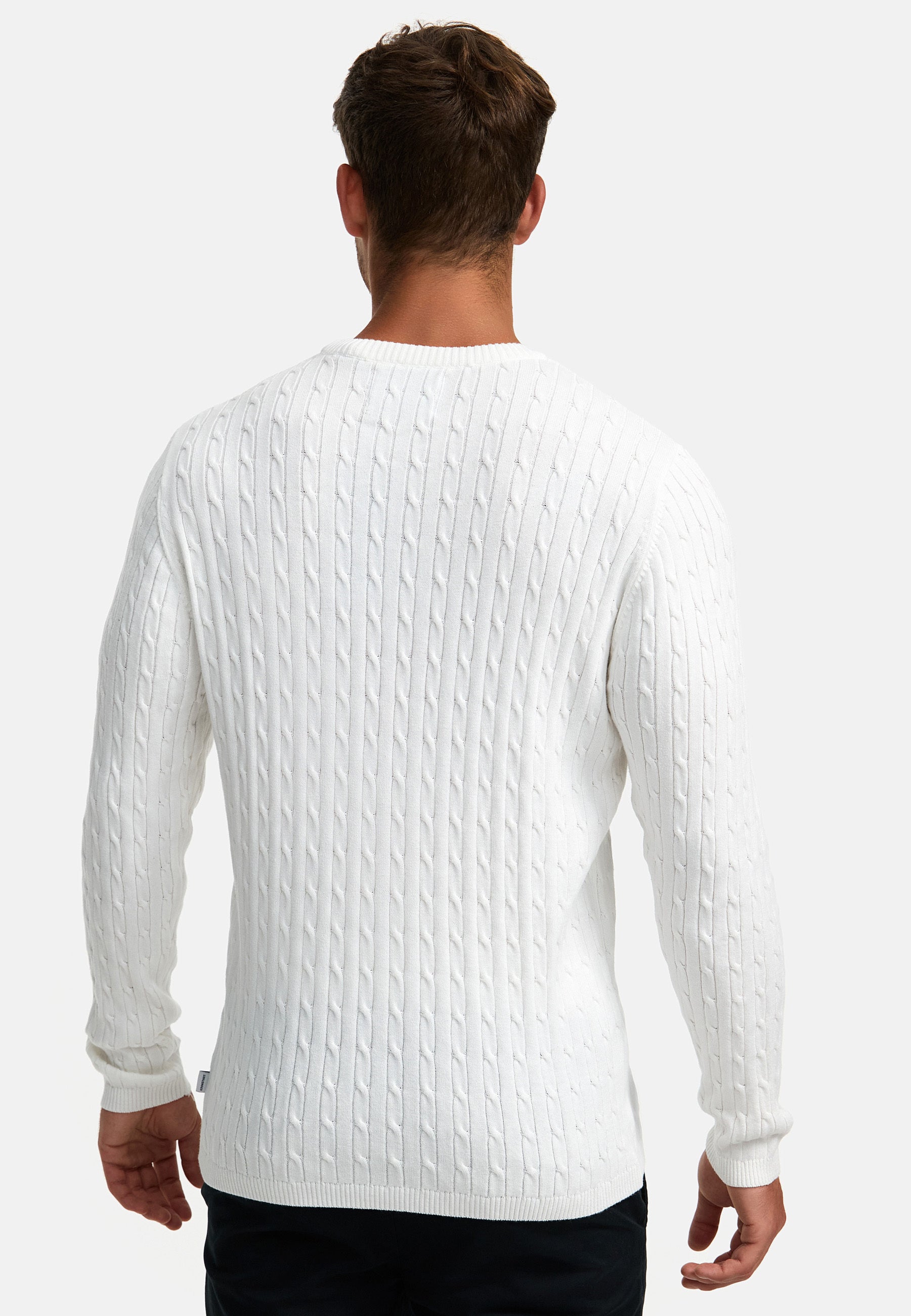 KRONSTADT | Men's Knitted Sweater KSCable Snow White – Kronstadt