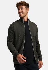 Strickjacke KSCarlo Zip Army Mix