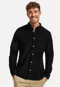 Hemd Langarm KSJohan Cord Black