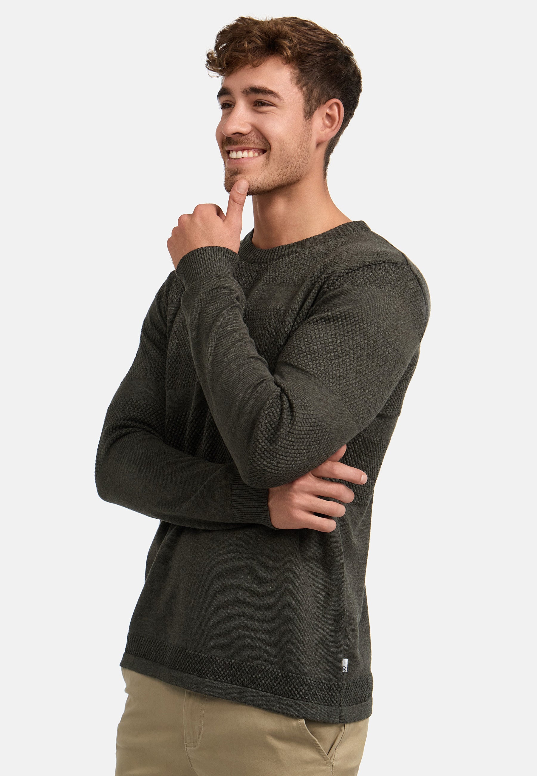 KRONSTADT | Men's Knitted Sweater KSHannes Army Mix – Kronstadt
