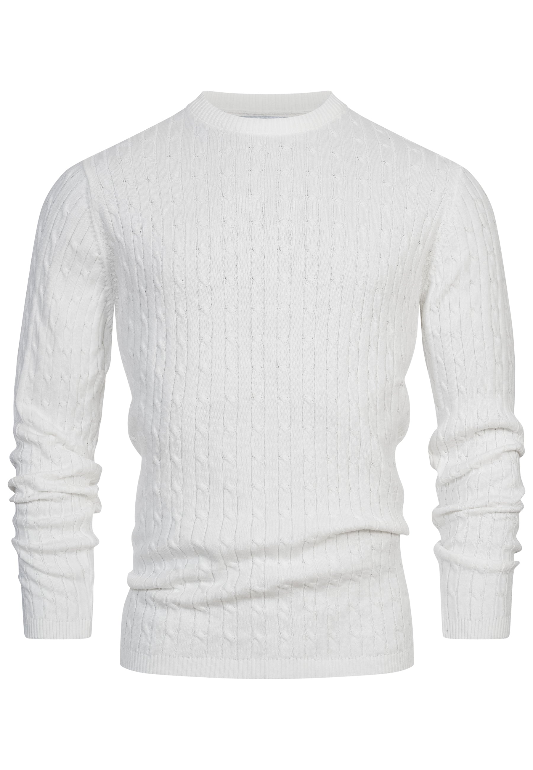KRONSTADT | Men's Knitted Sweater KSCable Snow White – Kronstadt
