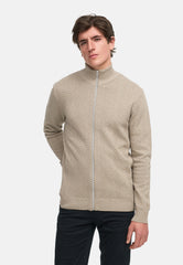 Strickjacke KSCarlo Zip Sand Mix