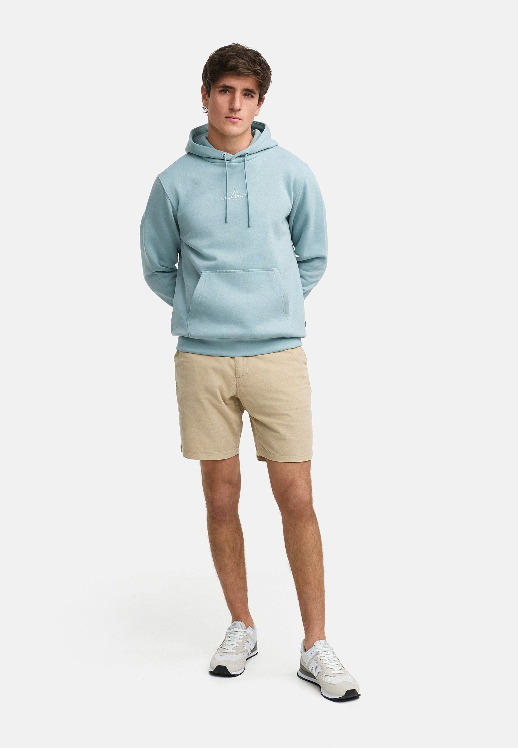 Kapuzenpullover KSLars Printhoodie Stone Blue