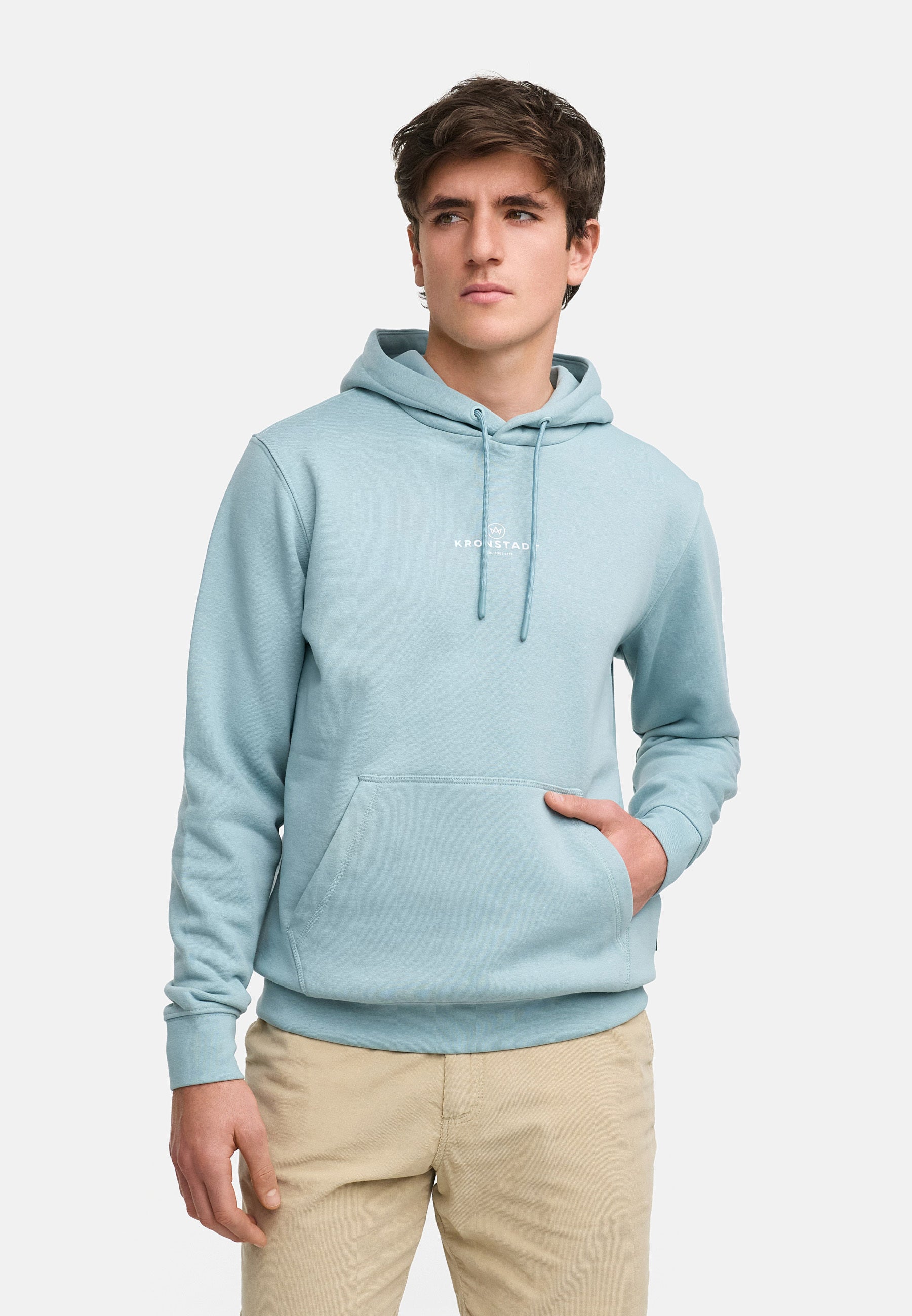 Kapuzenpullover KSLars Printhoodie Stone Blue