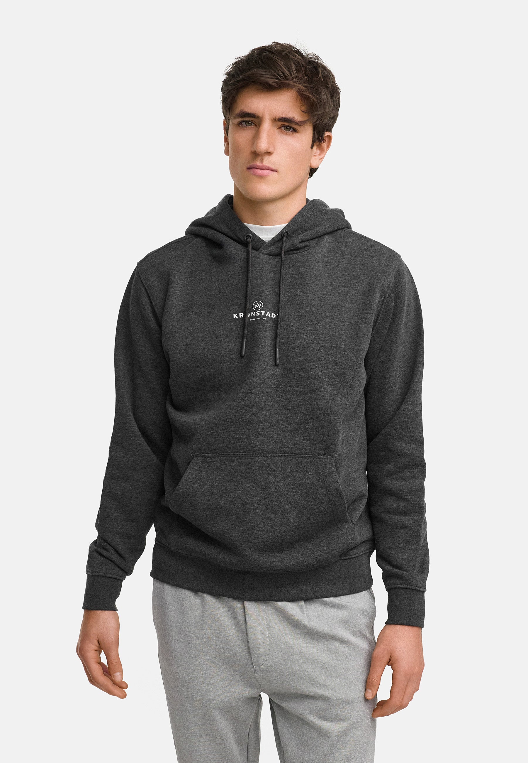 Kapuzenpullover KSLars Printhoodie Charcoal Mix