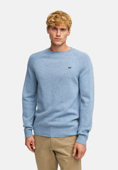 Strickpullover KSLarson crew neck knit Blue Shadow Mix