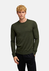Strickpullover KSJohannes merino crew knit Army Mix