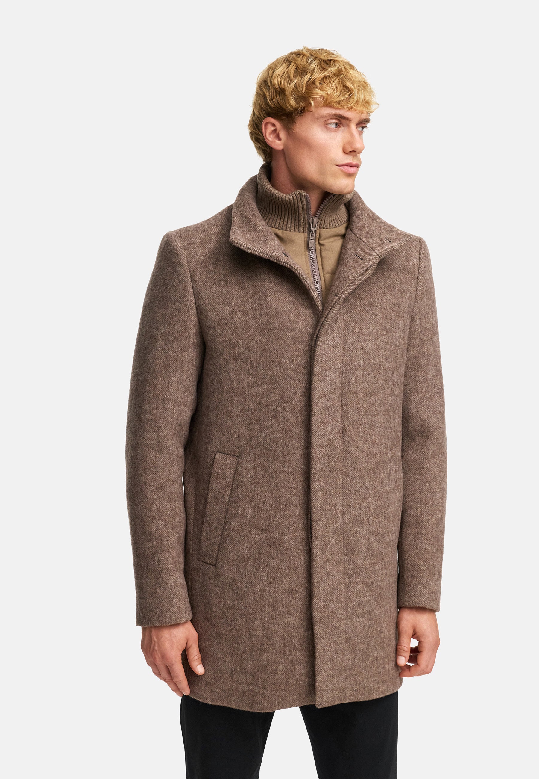 KRONSTADT | Men's Coat KSChess Dk. Brown mix – Kronstadt