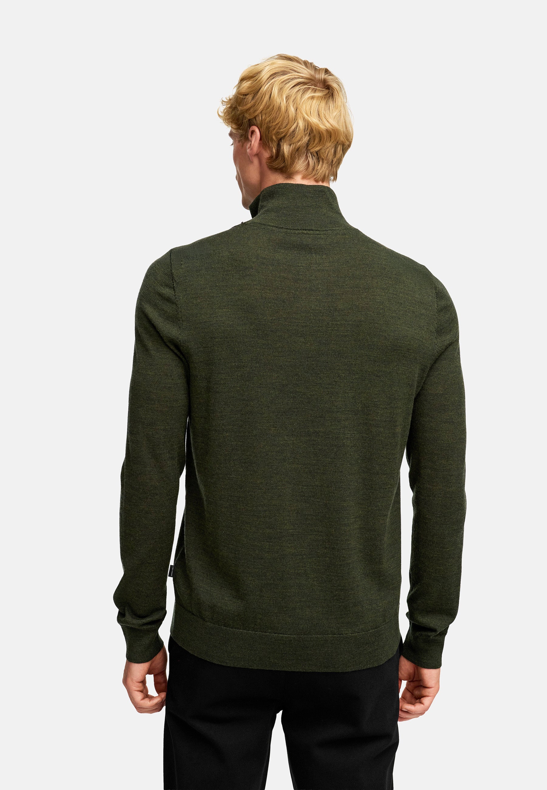 KRONSTADT | Men's Knitted Sweater KSJohannes Merino Knit Half Zip