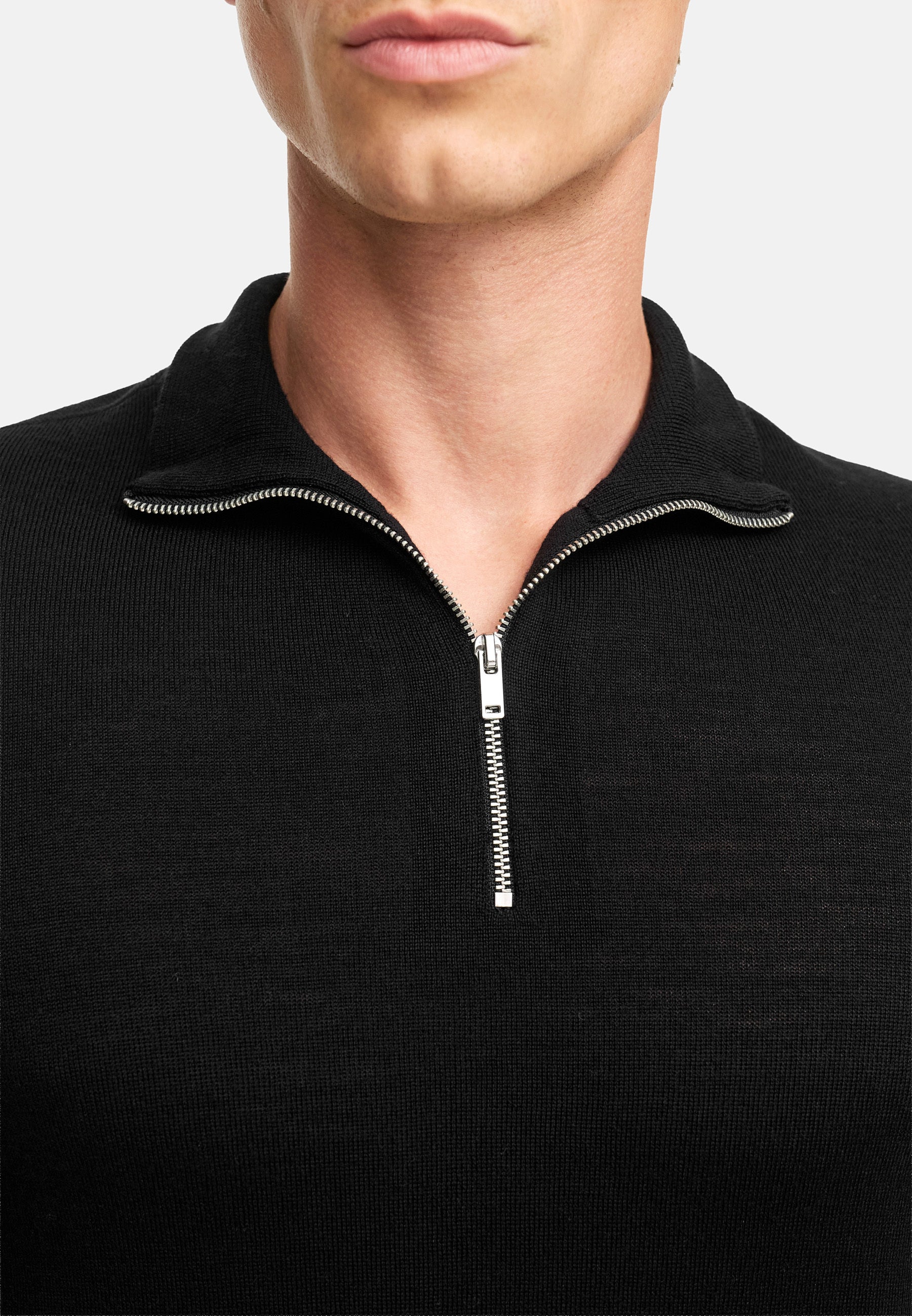 KRONSTADT | Men's Knitted Sweater KSJohannes Merino Knit Half Zip