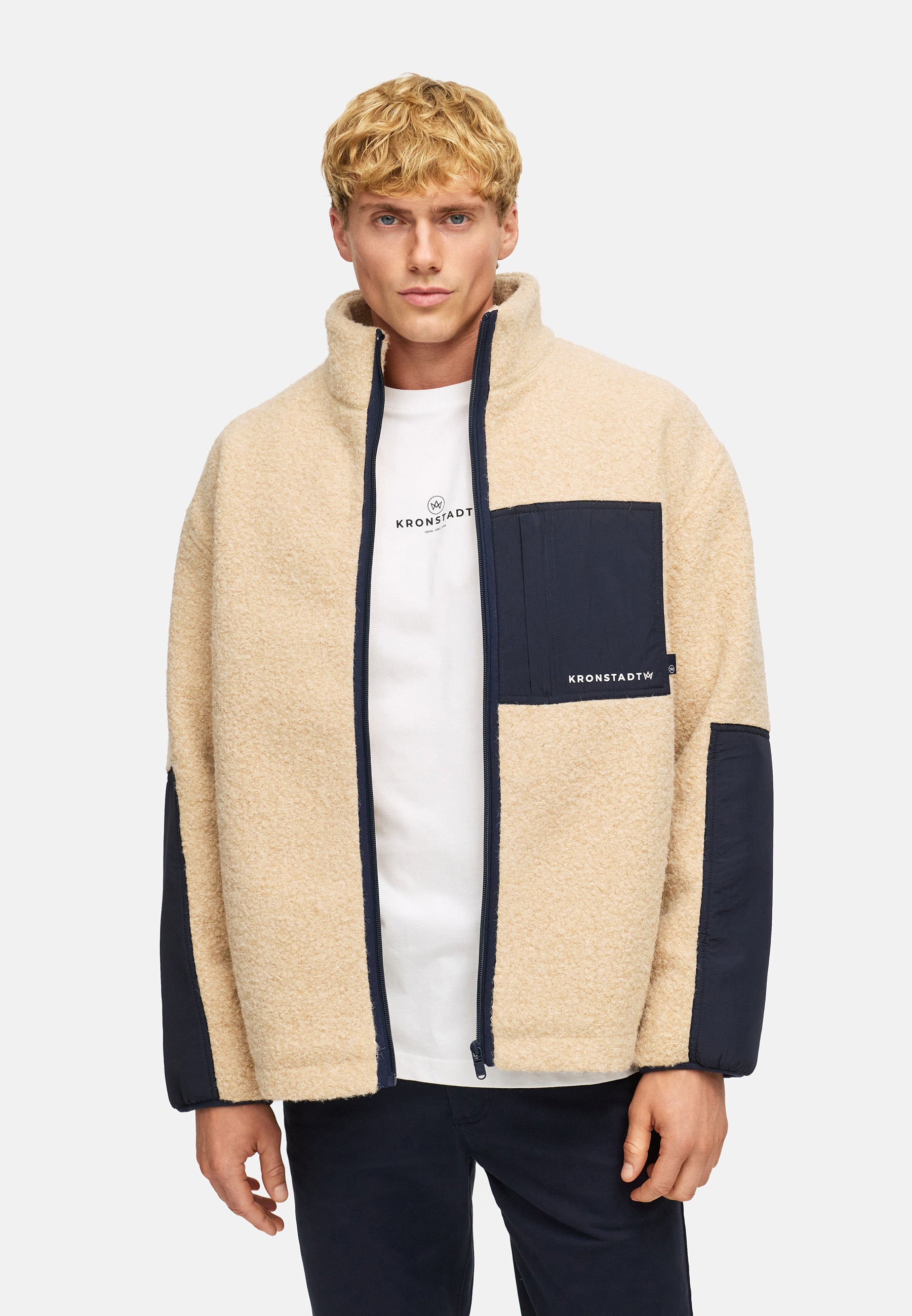 Übergangsjacke KSSteele teddy sweat White Pepper