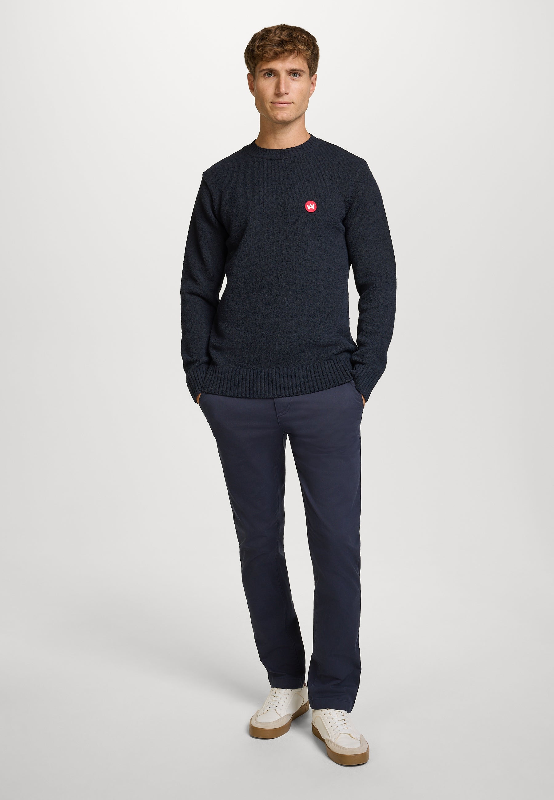 Strickpullover KSGreyson crew neck knit Sky Captain