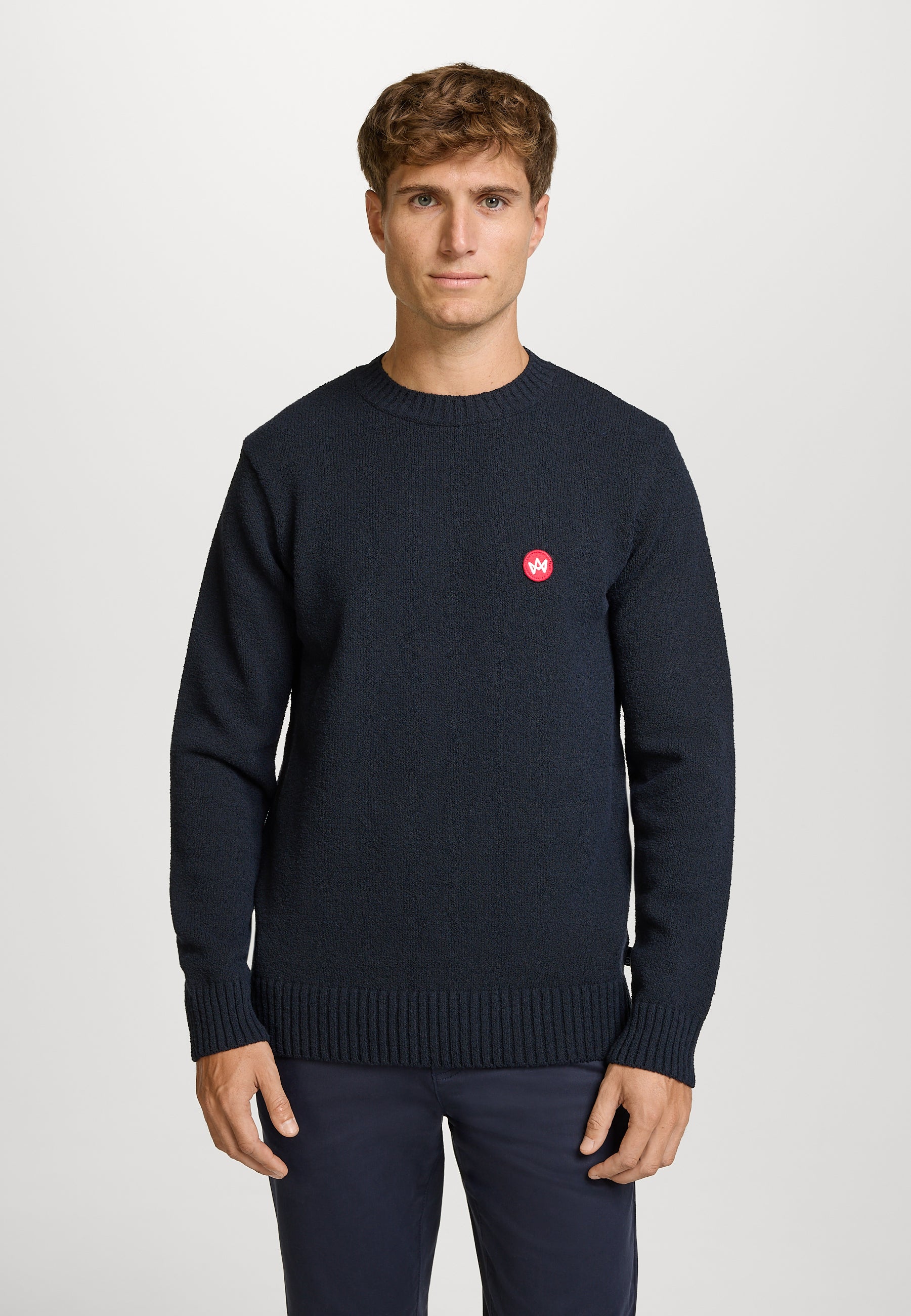 Strickpullover KSGreyson crew neck knit Sky Captain