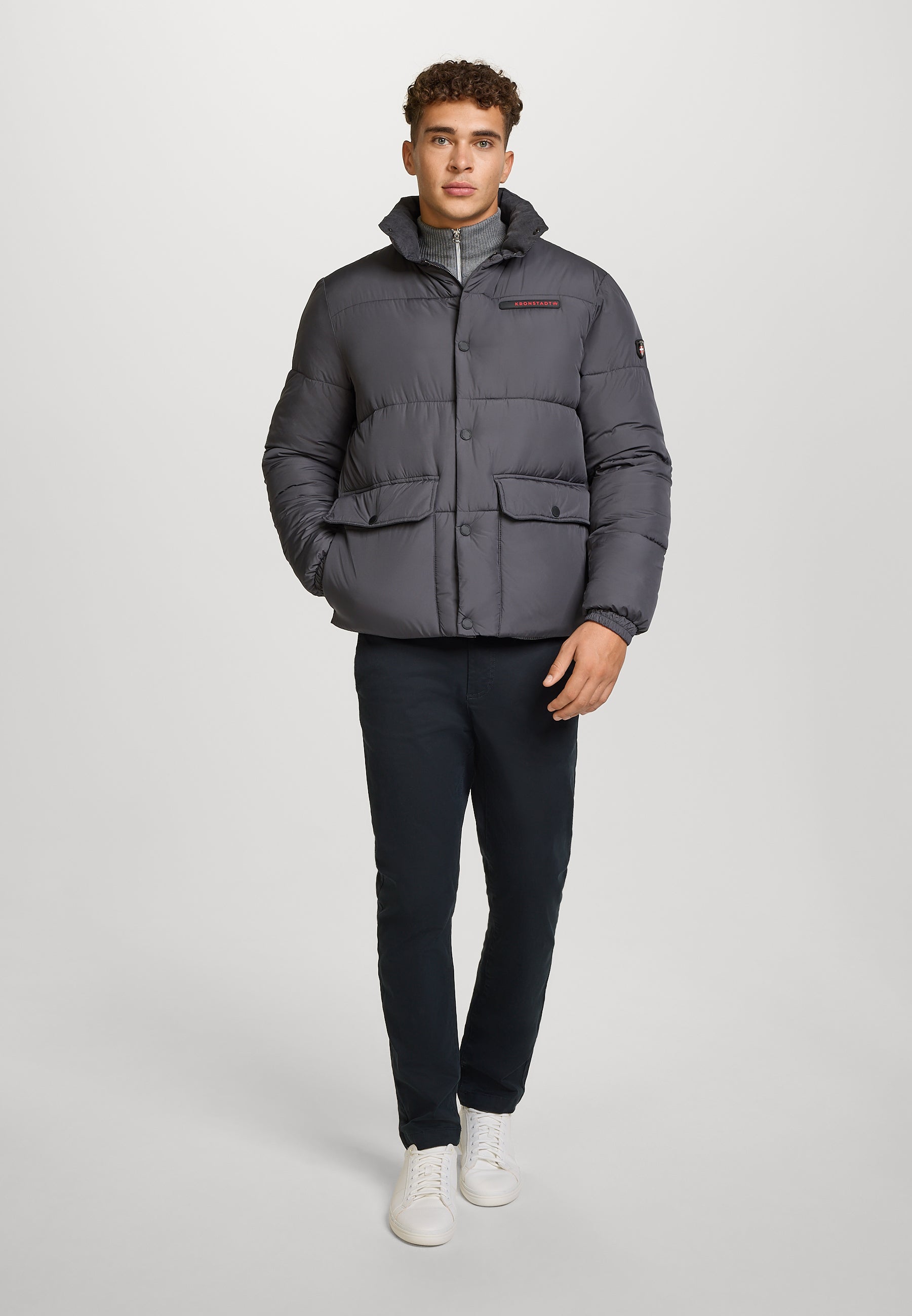 Winterjacke KSStevens puffer jacket Dk Grey