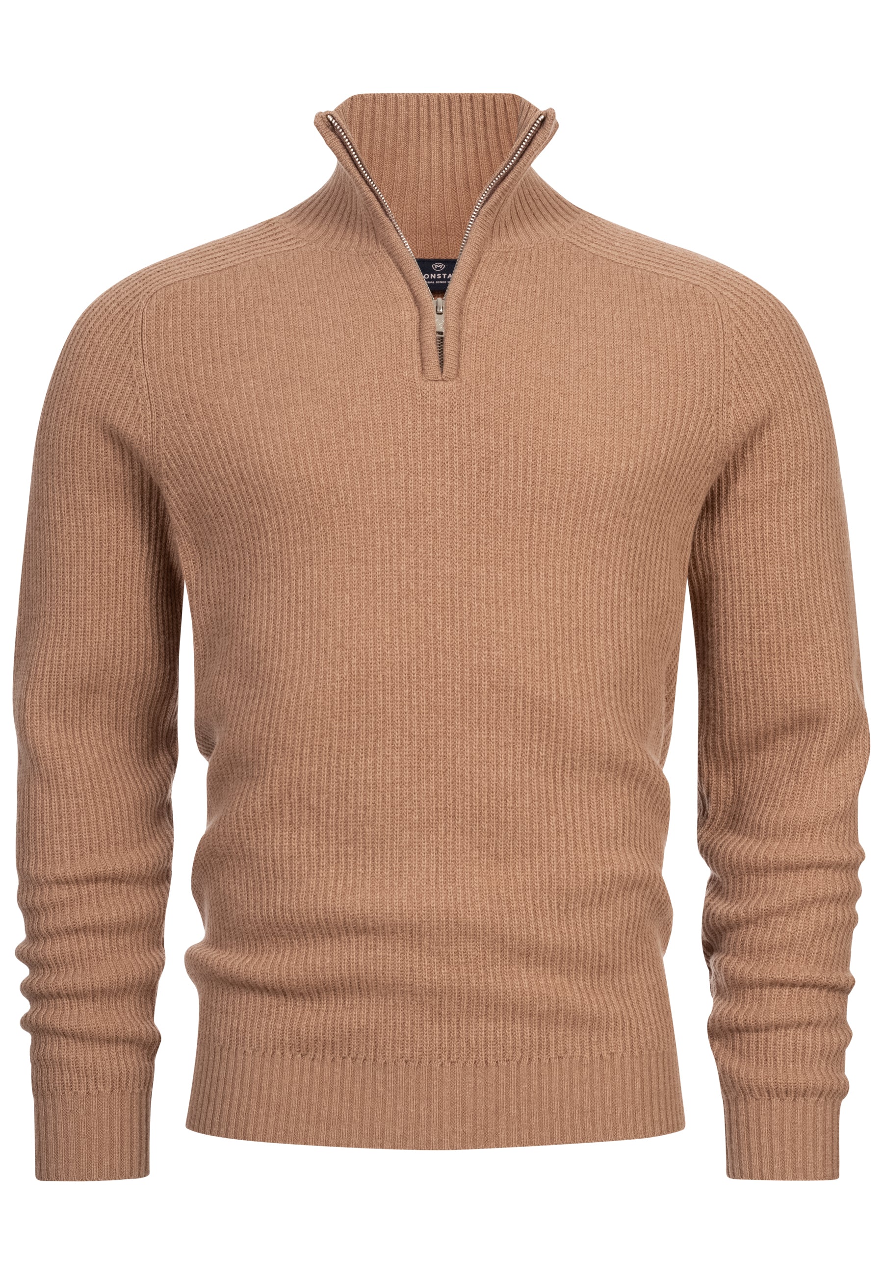 KRONSTADT | Men's Knitted Sweater KSDorsey Knit Half Zip Woodsmoke
