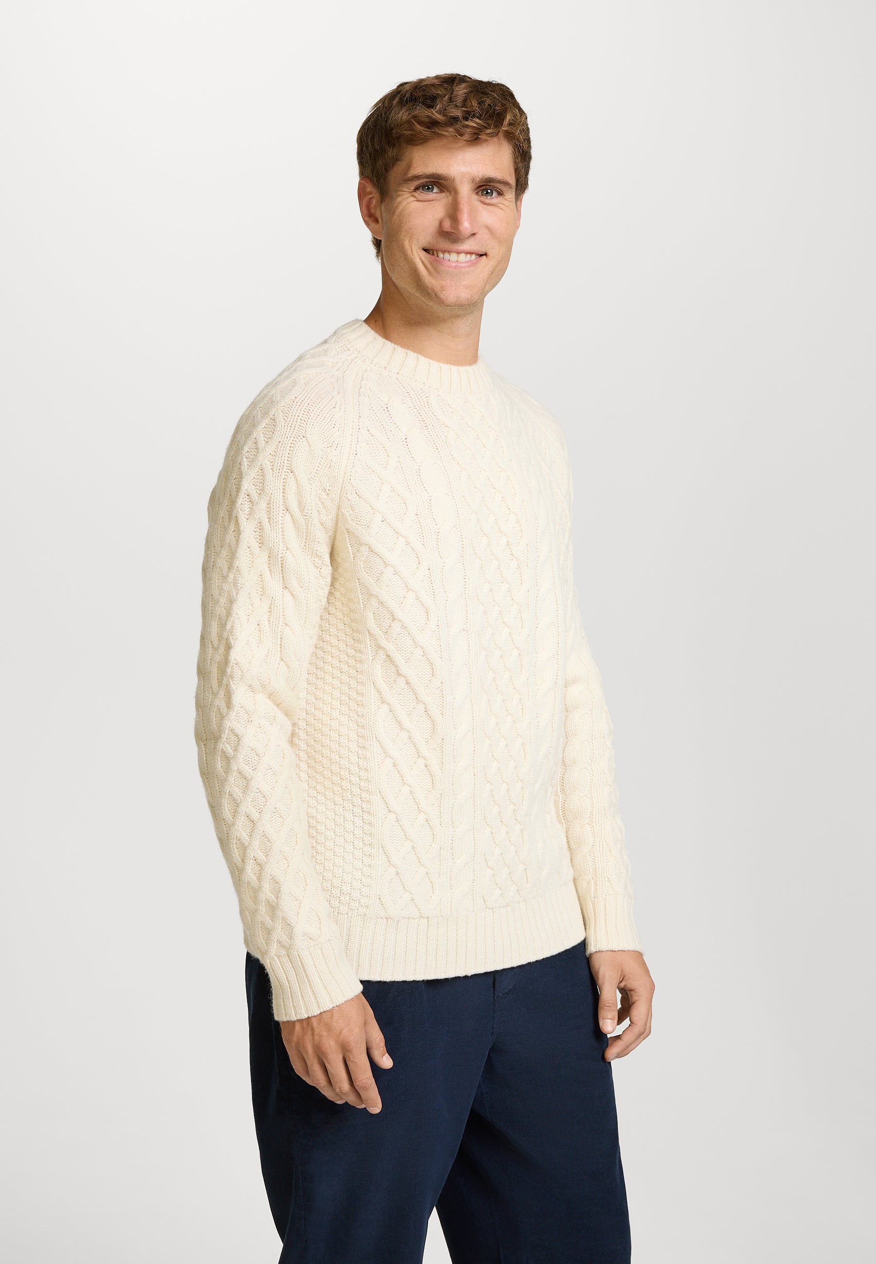 【NEIGHBORHOOD】booze colt knit sweater S KRONSTADT | Men's Knitted Sweater KSWard Knit Crew Neck Vanilla