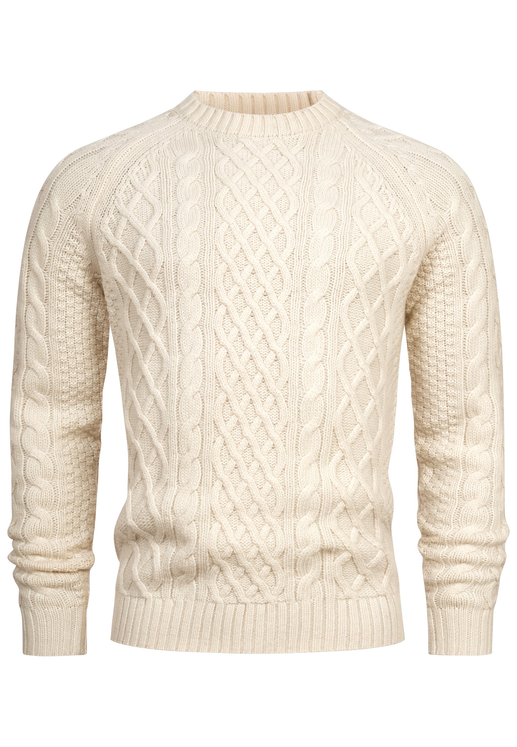 KRONSTADT | Men's Knitted Sweater KSWard Knit Crew Neck Vanilla